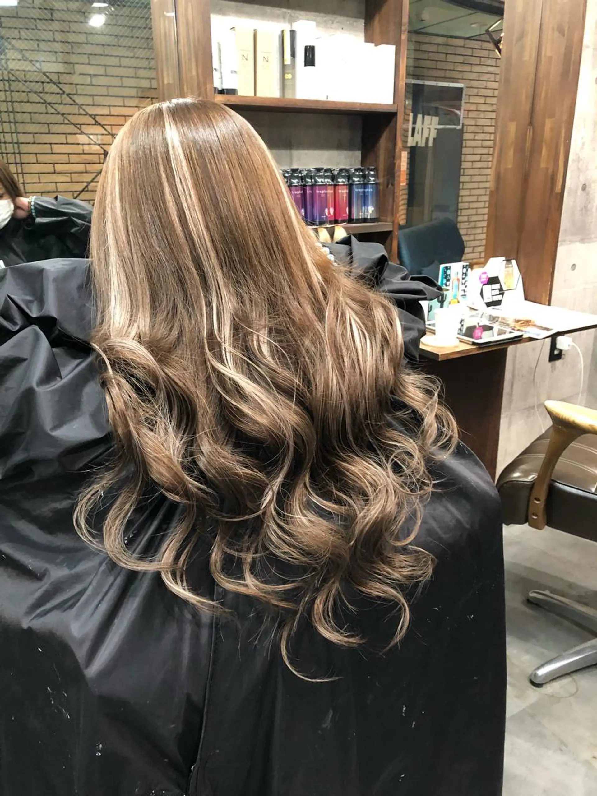 ロング カラー ヘアアレンジ エクステ alpha. カラーエクステ下妻のヘアスタイル