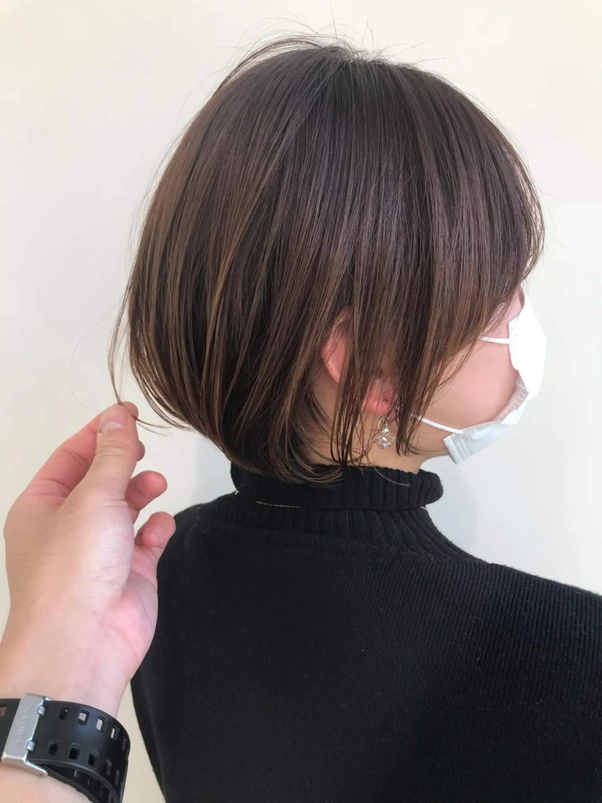 ショート カット ヘアカラー トリートメント イメチェンカット✂️ 錦糸町佐藤店長のヘアスタイル
