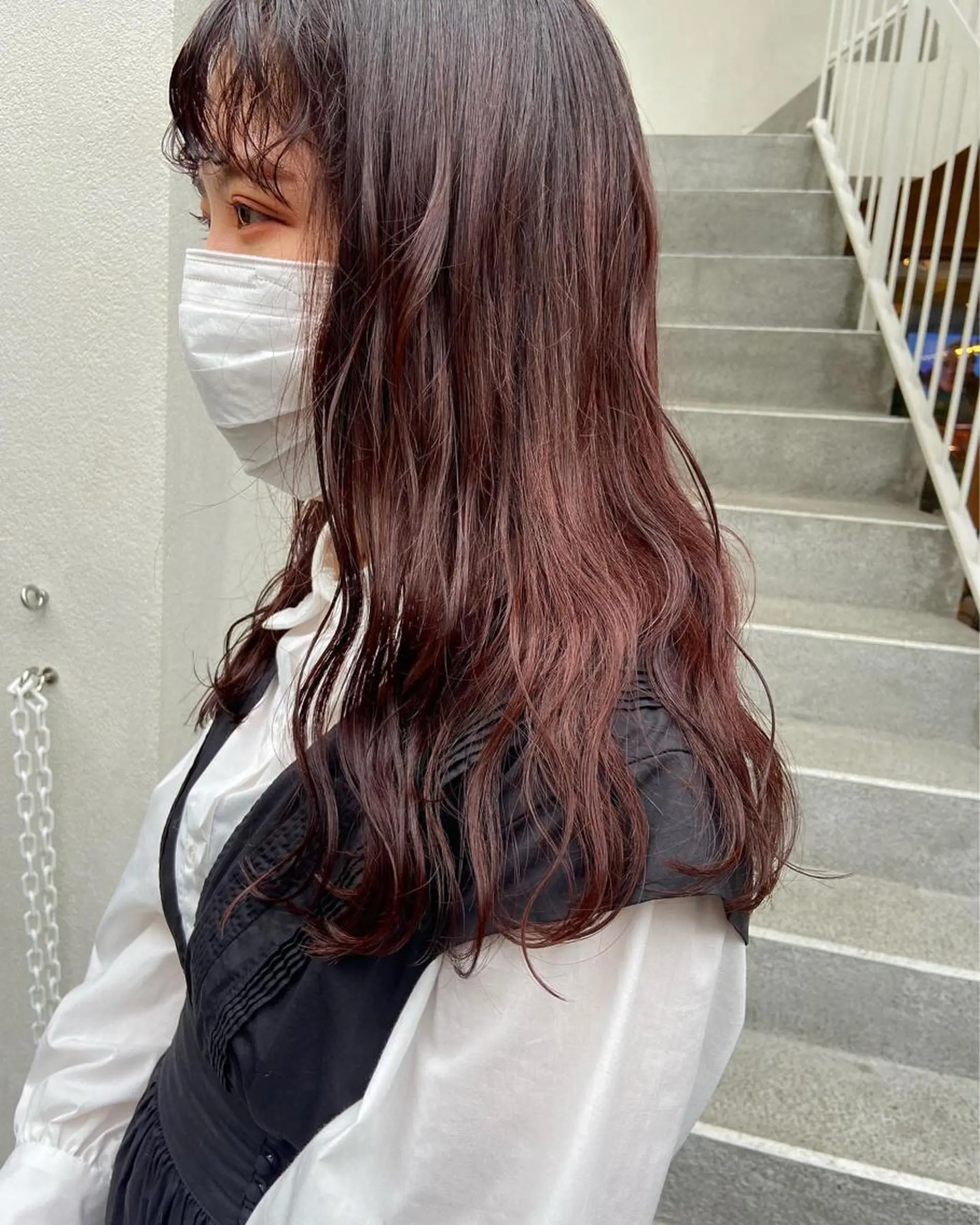 ロング カラー ヘアアレンジ satsuki 暖色・ブラウンカラーのヘアスタイル