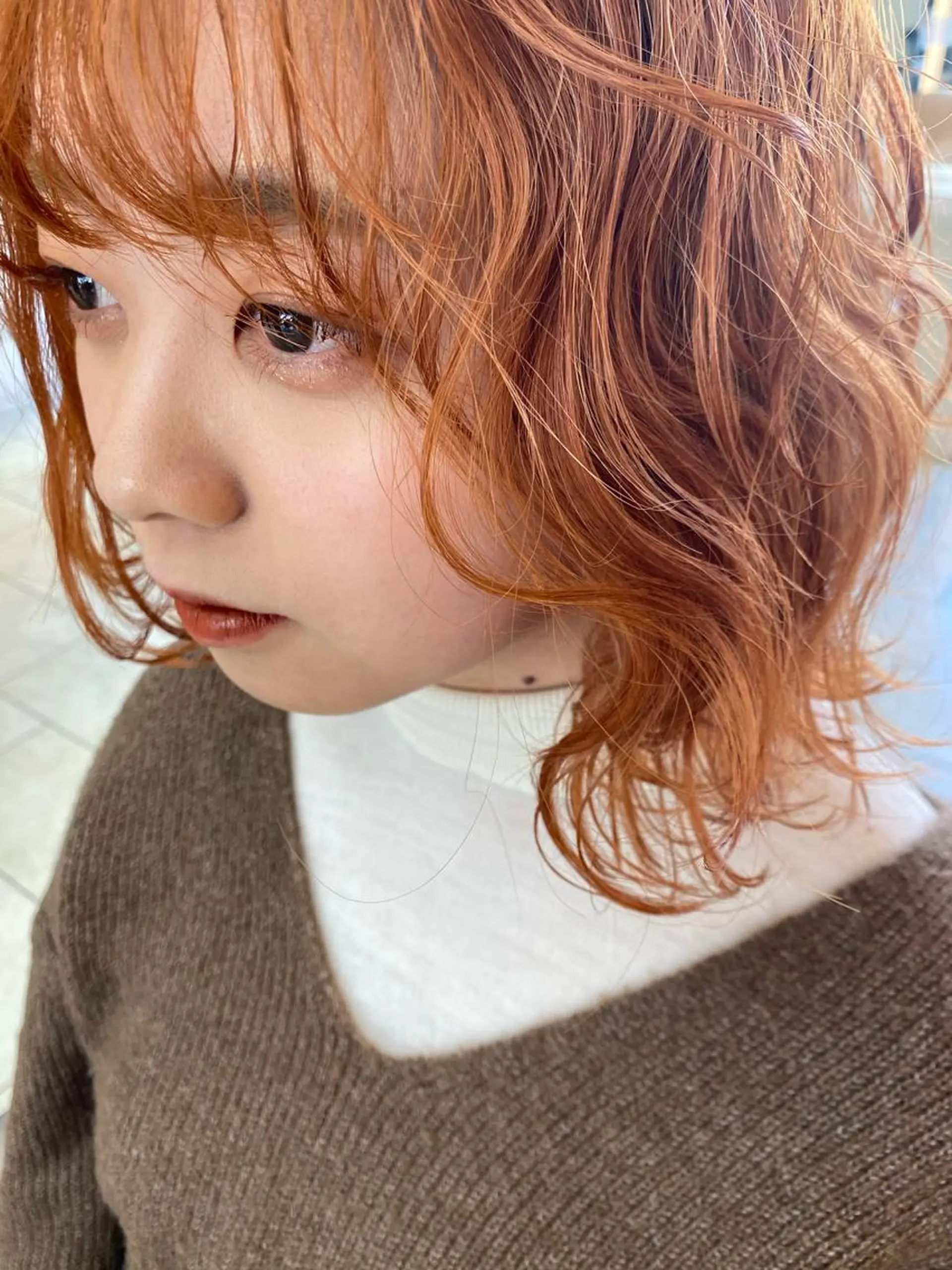 ミディアム カラー レイヤー/ベージュ カラー/ハシモトのヘアスタイル