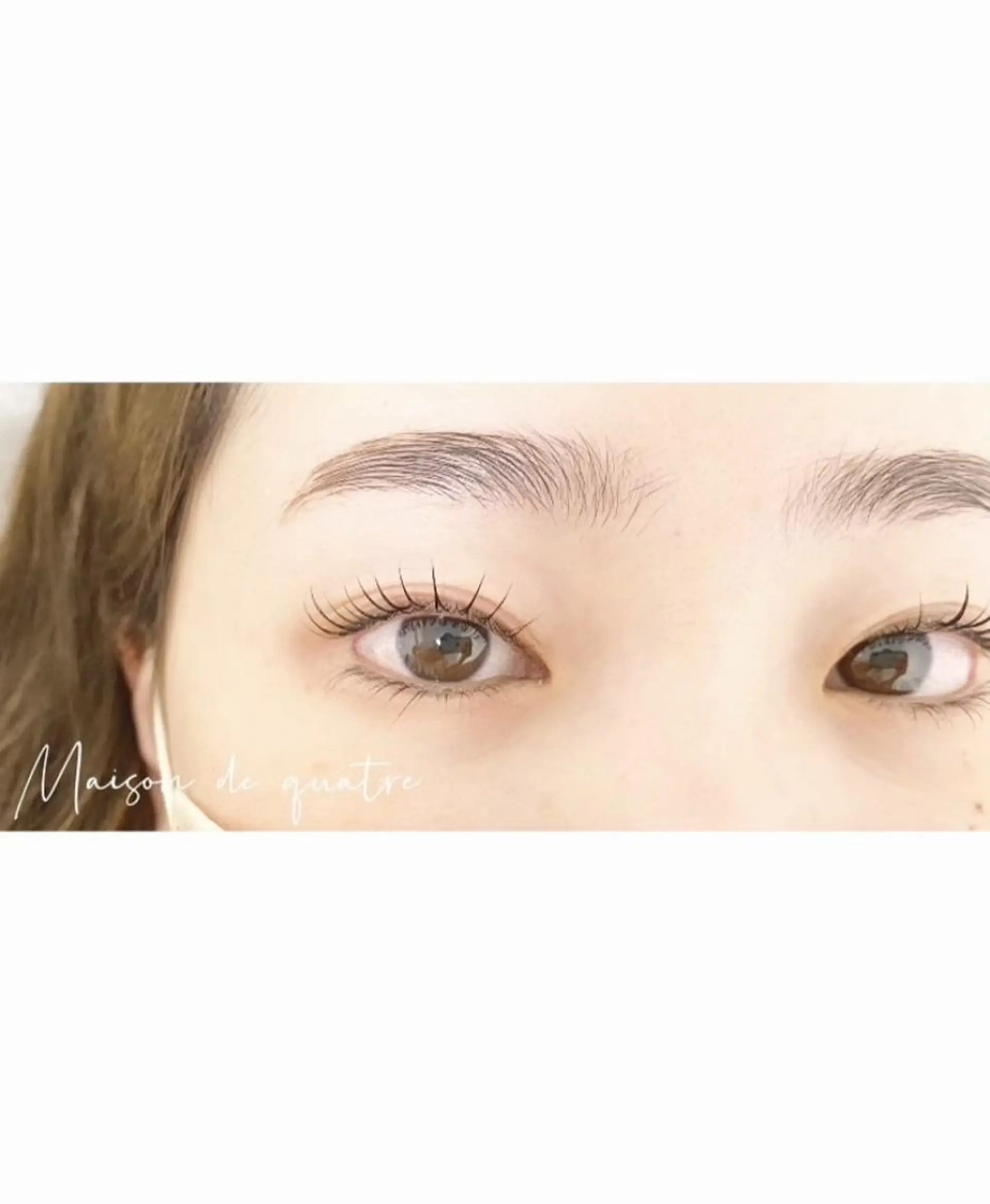 マツエク・マツパ ブラウンラッシュ カラーマツエク フラットラッシュ まつげパーマ ボリュームラッシュ Maison de quatreのマツエク・マツパデザイン