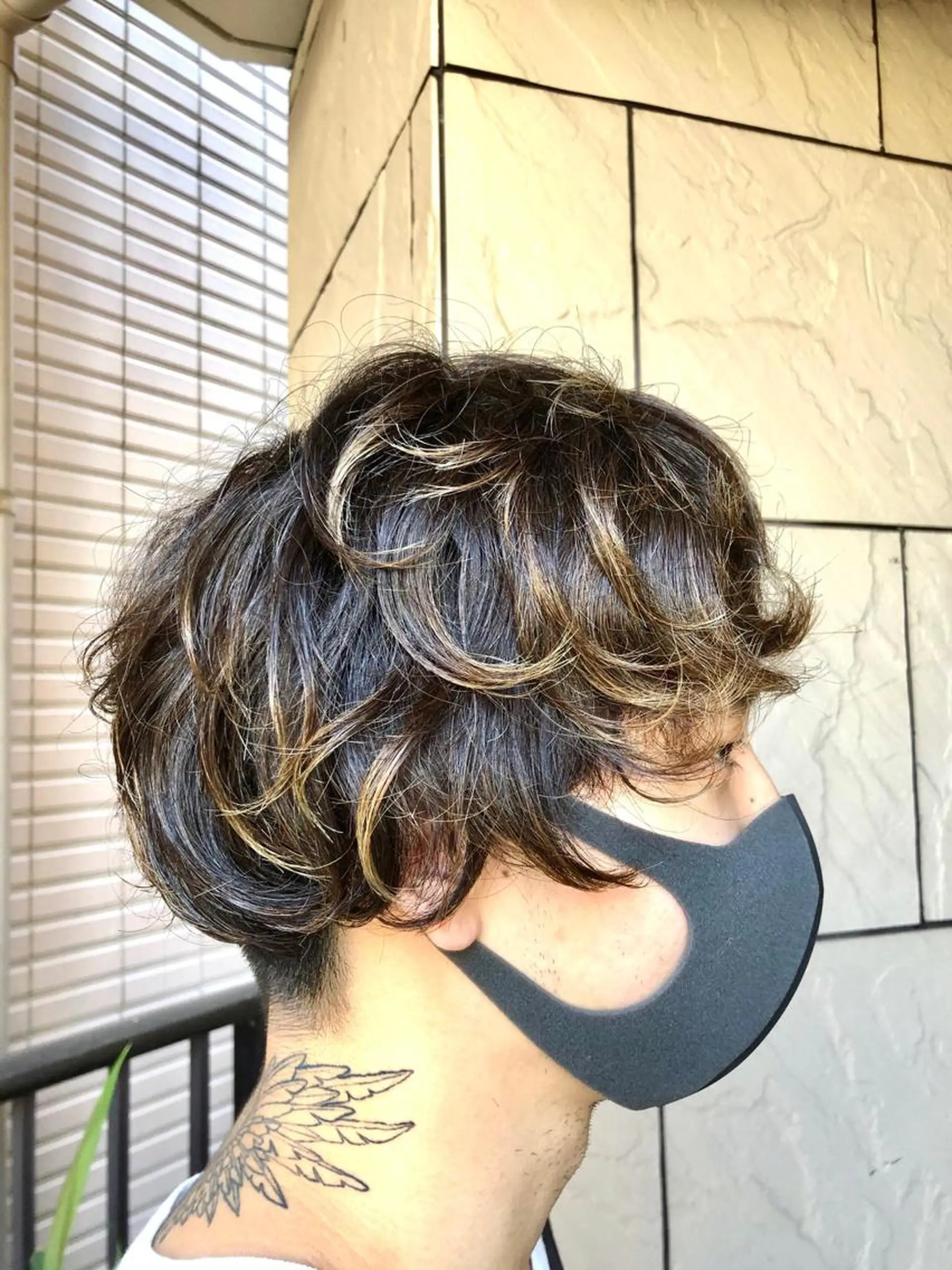 ショート メンズ メンズパーマ くせ毛 オオシロ ユウマのヘアスタイル