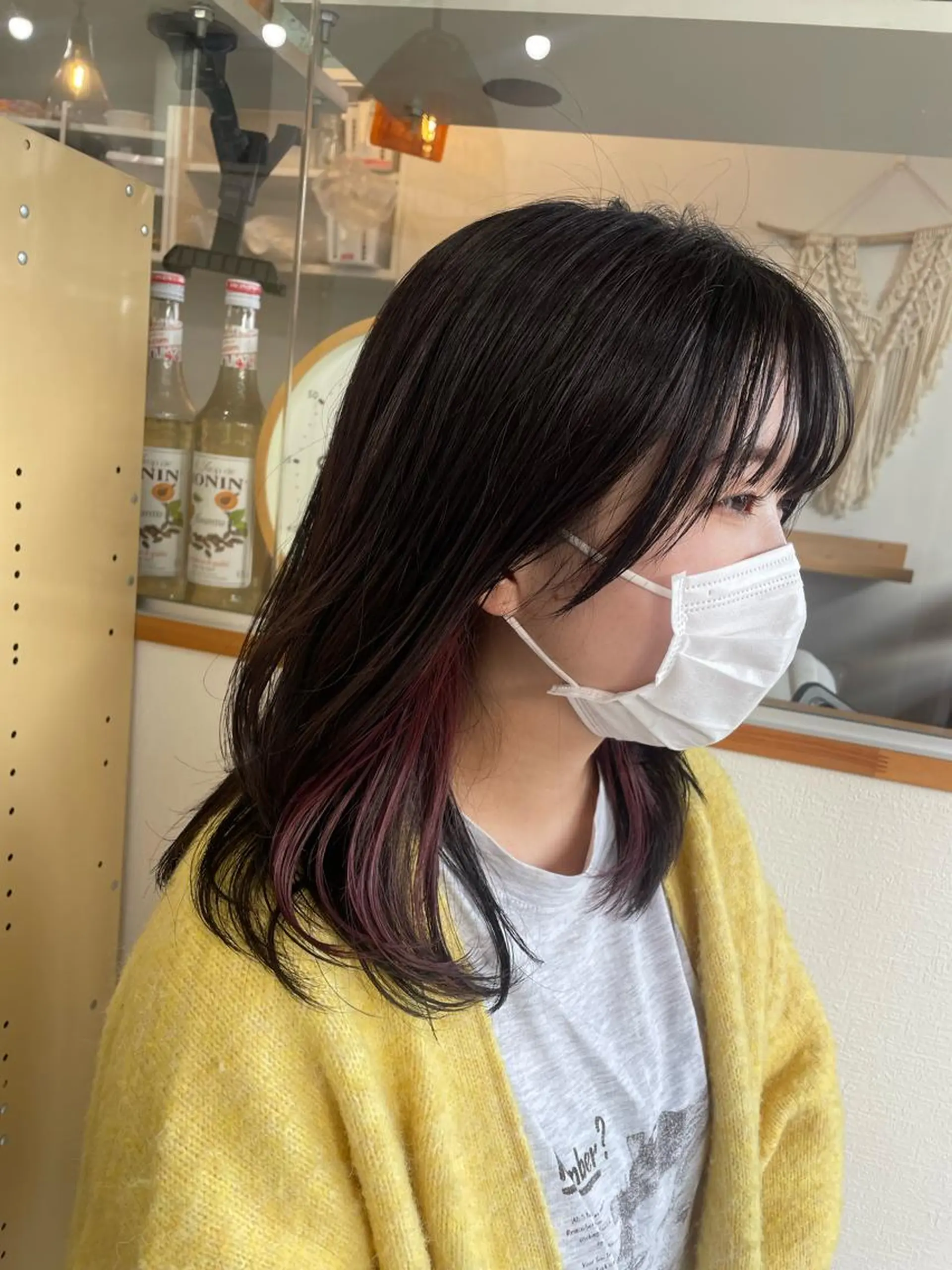 ミディアム レイヤーカット カット ヘアカラー トリートメント SUNC🍀大熊 花奈絵🍀のヘアスタイル