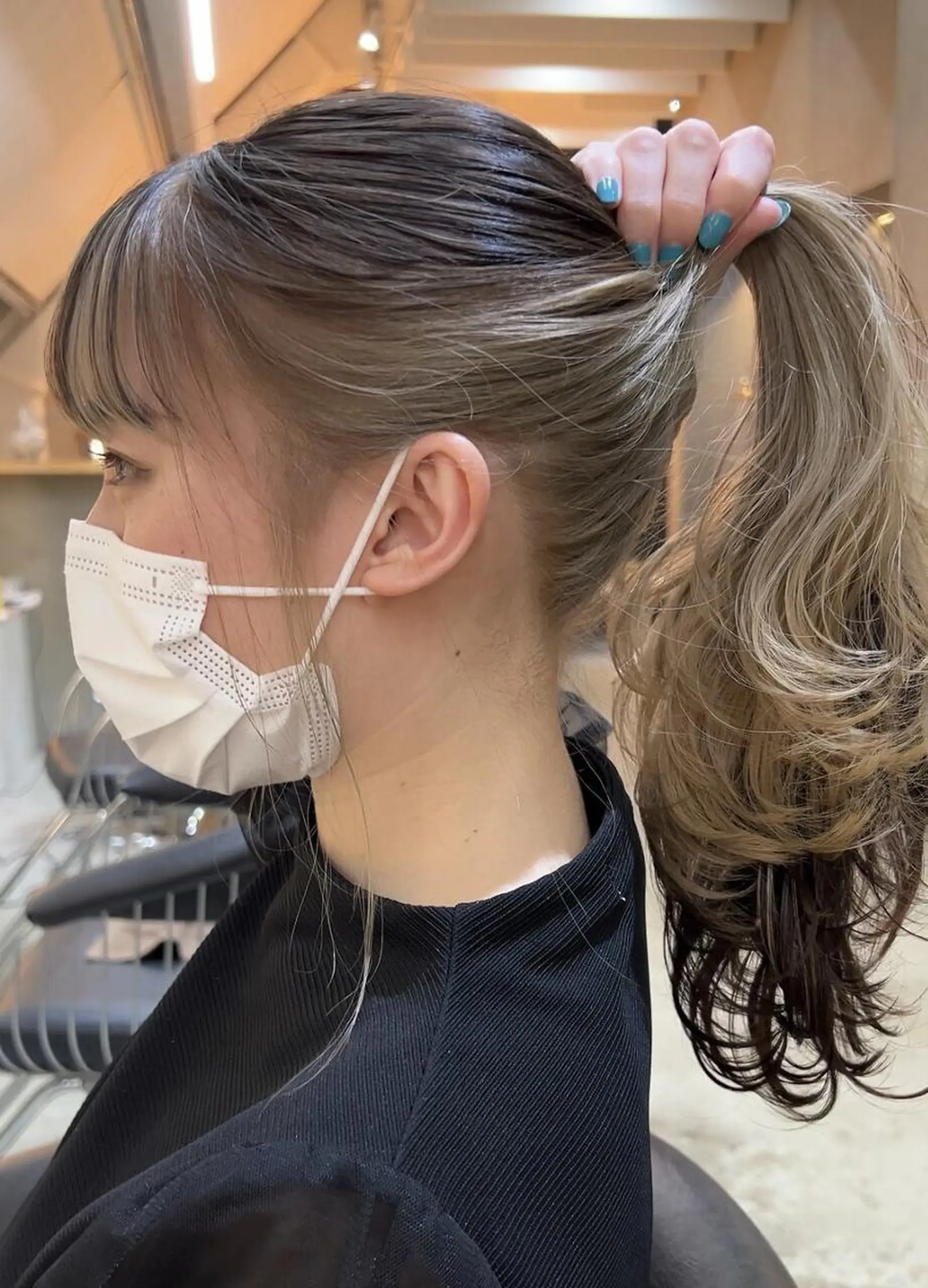 ロング レイヤー&カラー 人気美容師倉崎涼のヘアスタイル