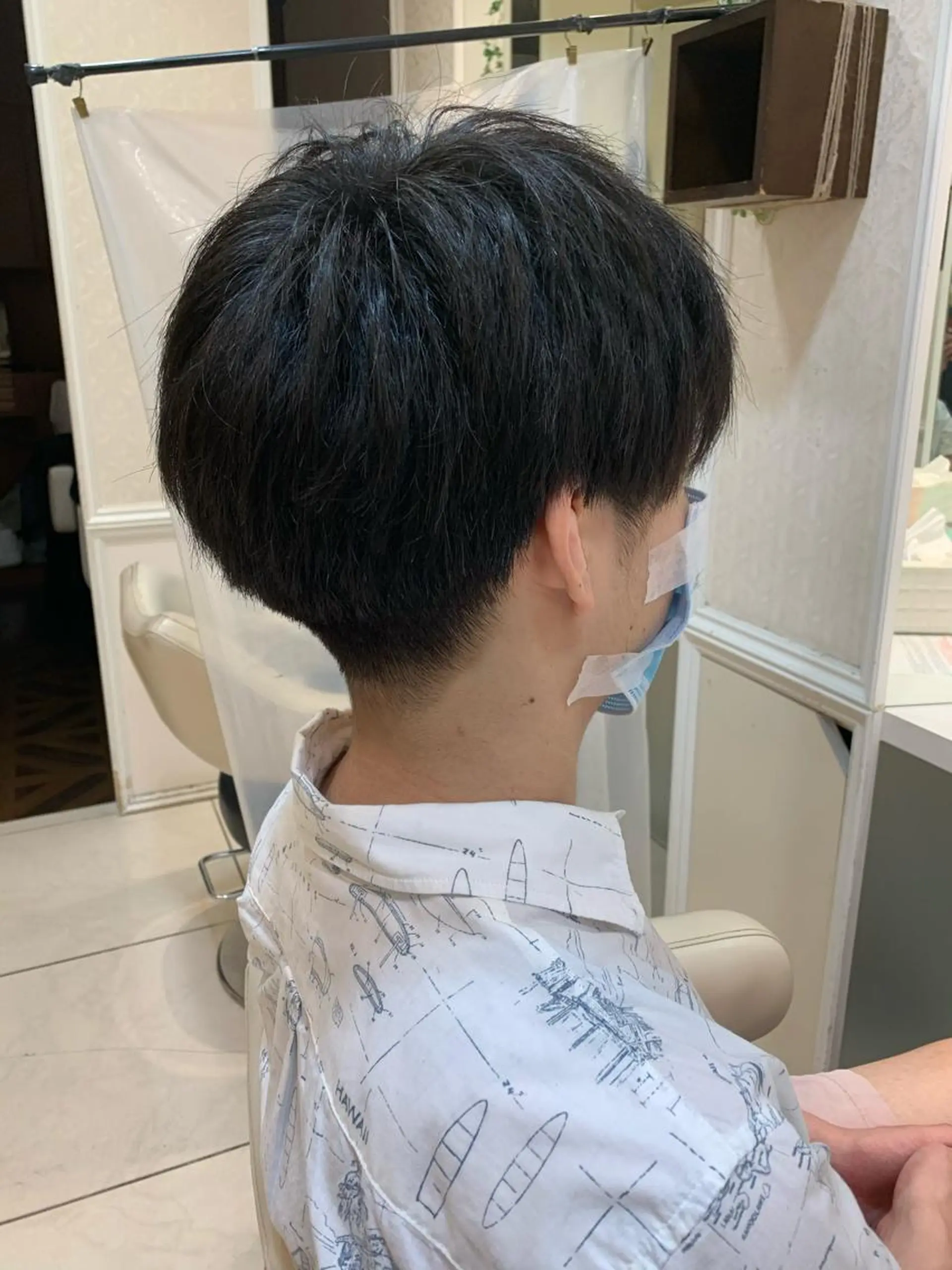 ショート メンズ 毛流れが作れる 縮毛矯正/渡部純生のヘアスタイル