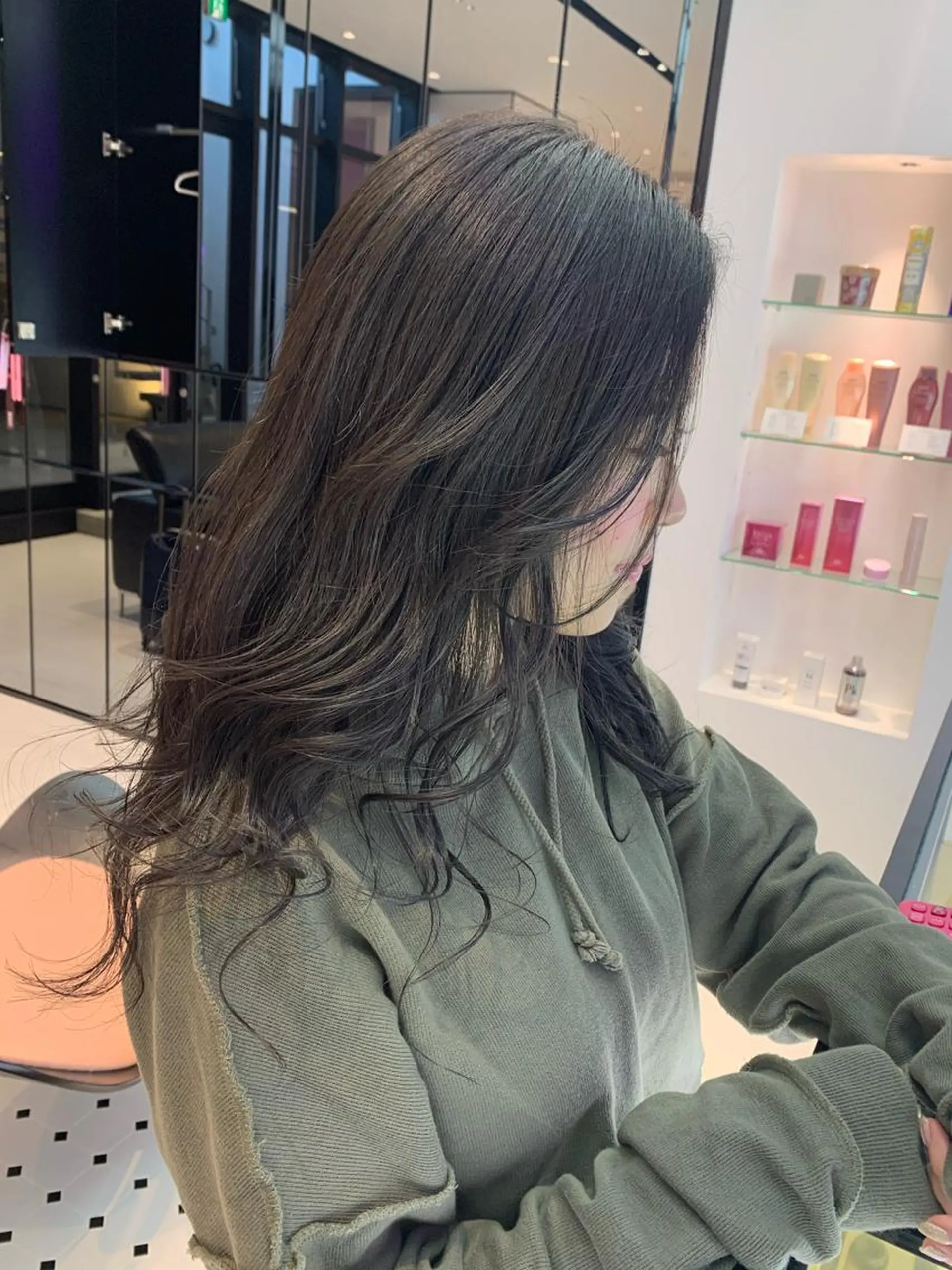 ロング カラー ハッシュカット/ハイ トーン/MANAMIのヘアスタイル