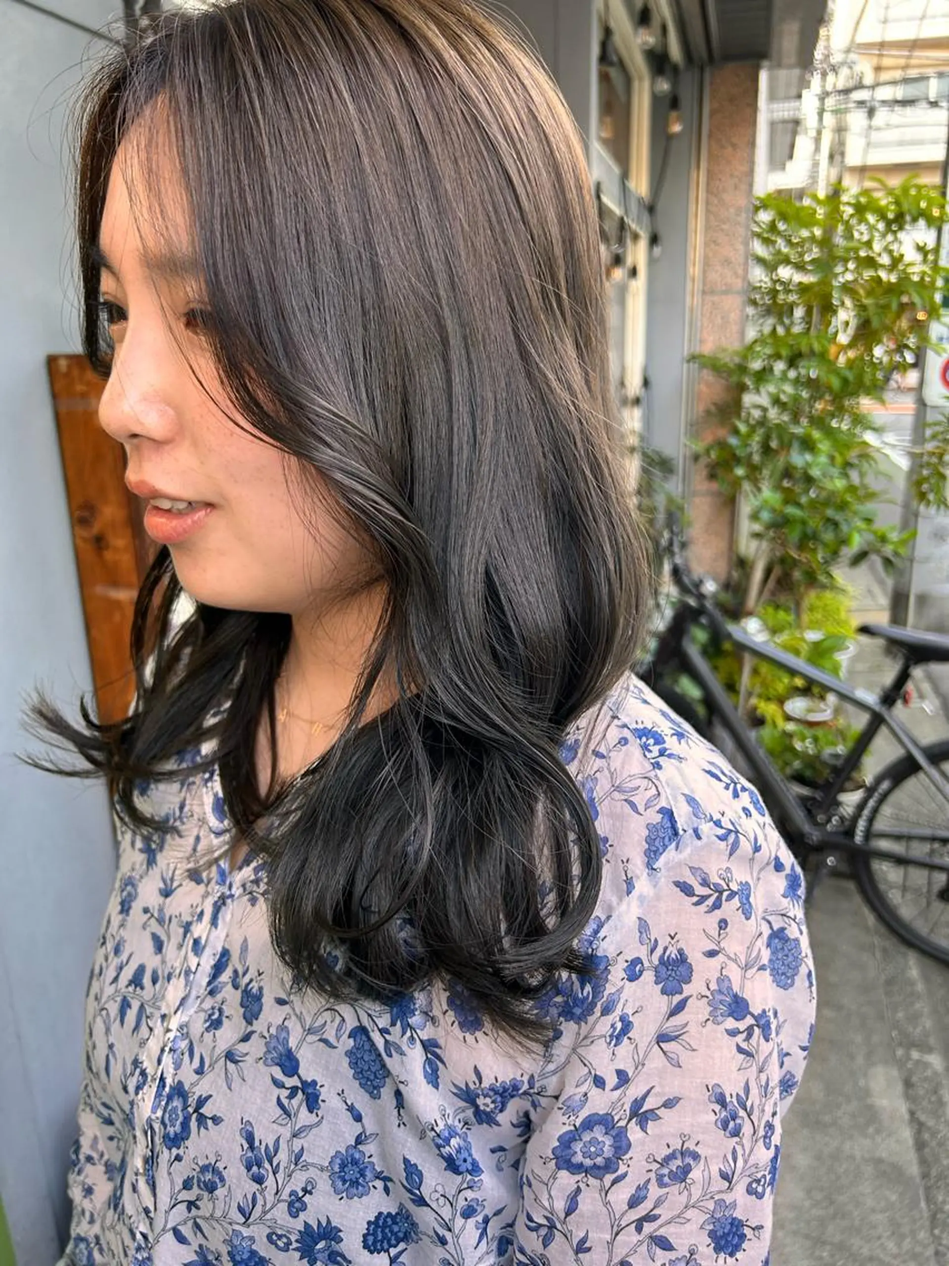 ミディアム カラー カット ヘアカラー トリートメント ヘッドスパ 清水千優/パーマ/透 明感カラー/メンズのヘアスタイル