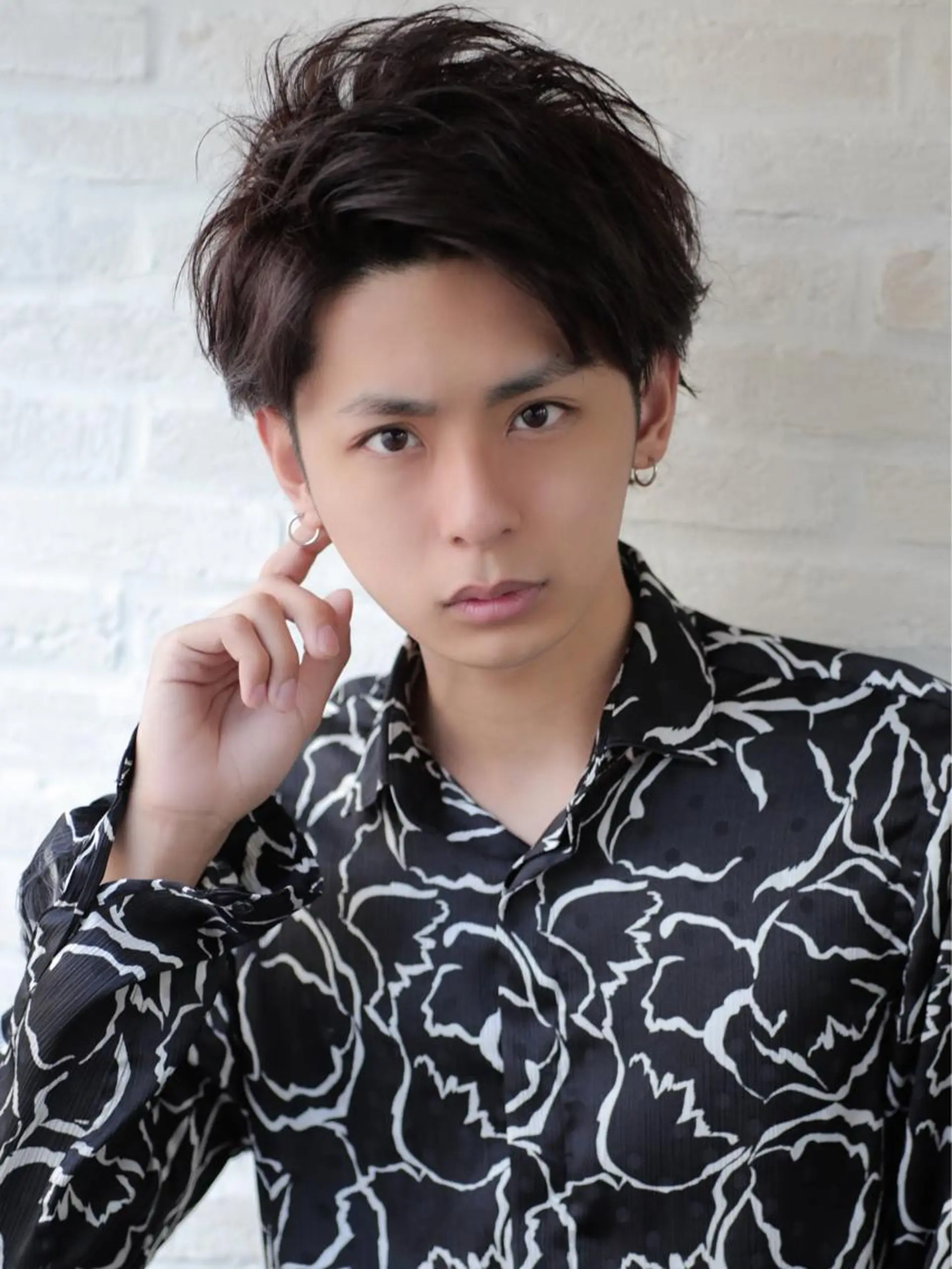 パーマ メンズ アップバング カット パーマ トリートメント Soleria /ソレリア所属・メンズカットのプロ 田中慎一のヘアスタイル