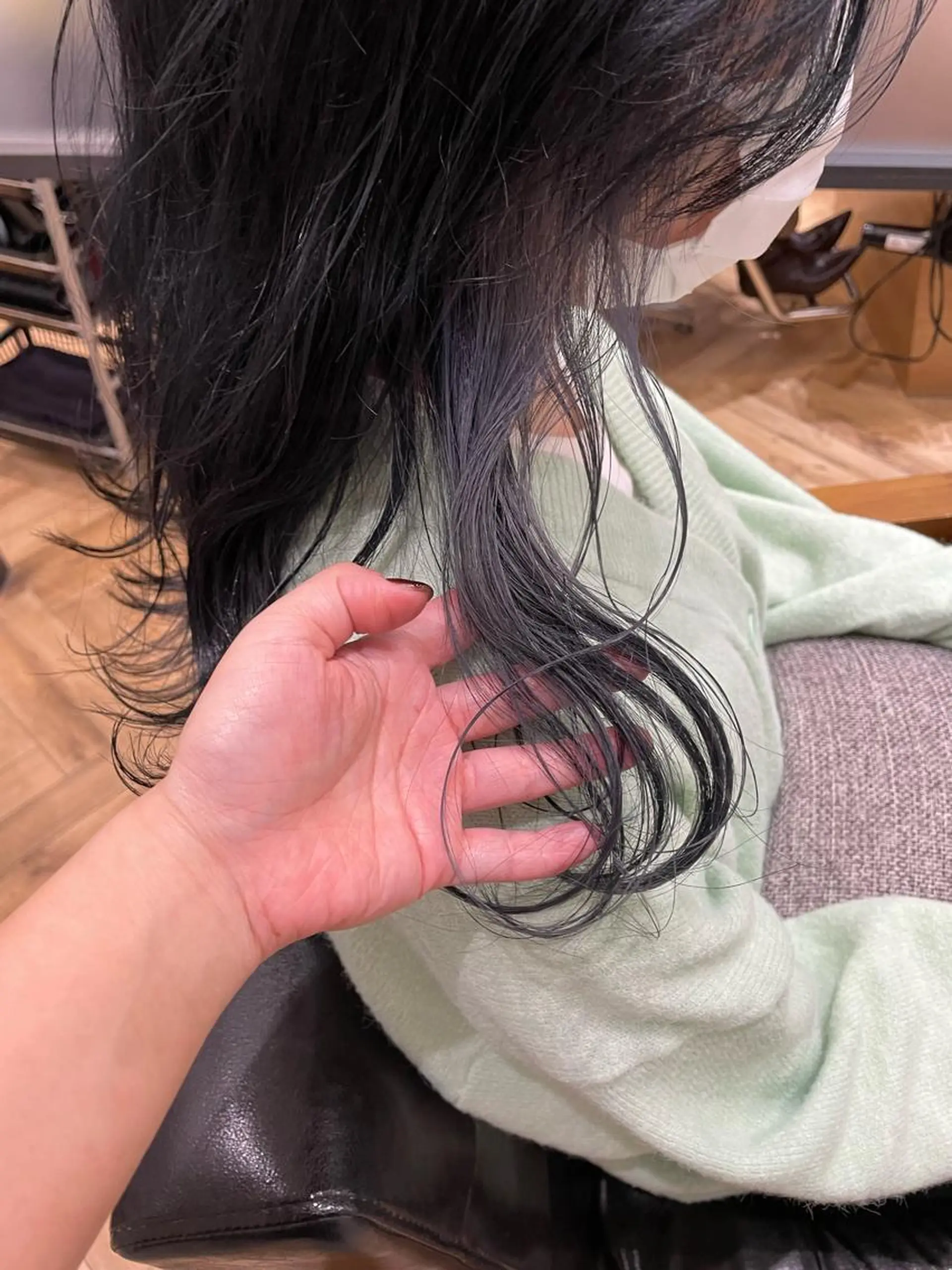 ロング カット ヘアカラー トリートメント Zina 札幌 harukaのヘアスタイル