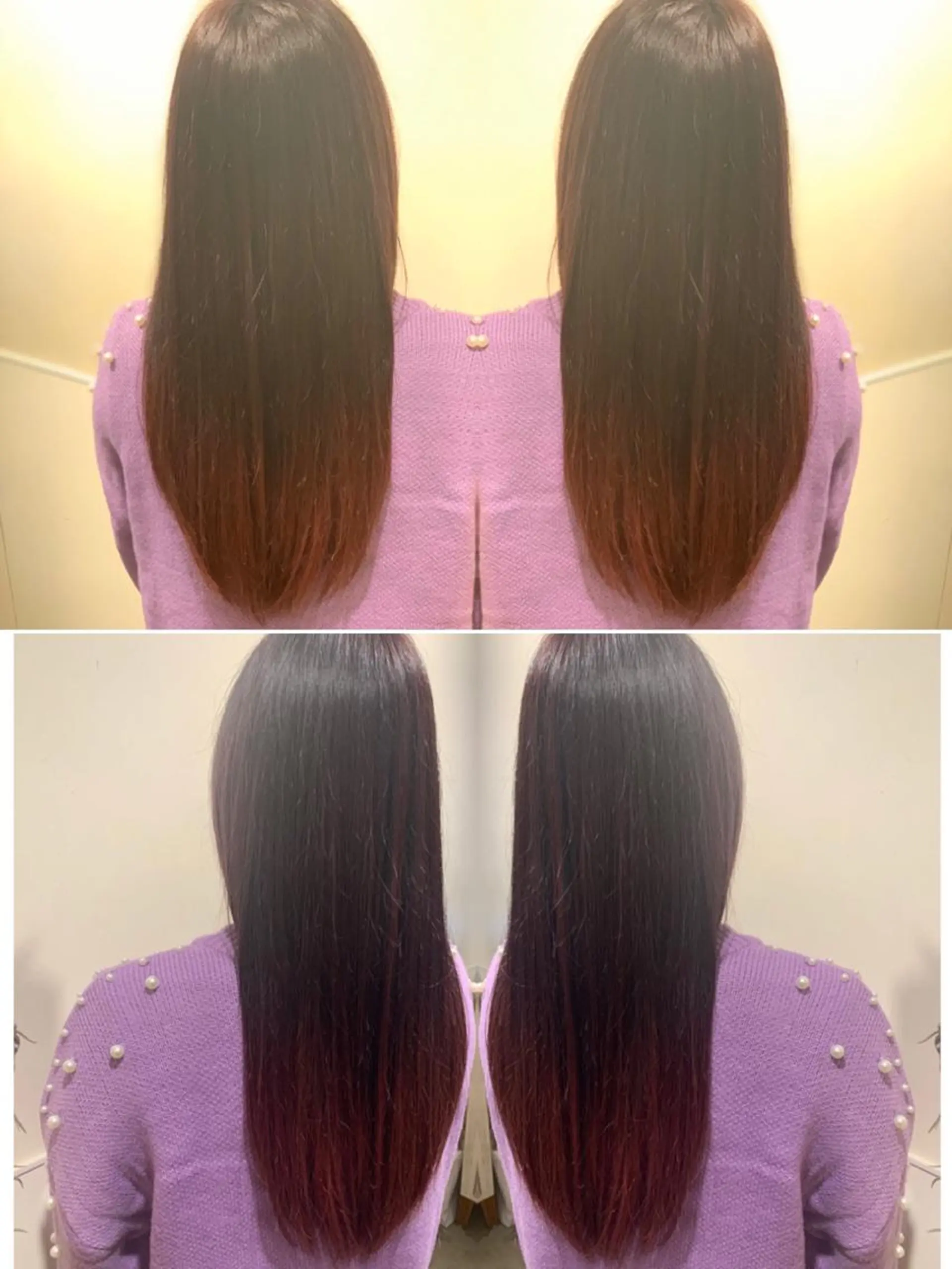 ロング カラー バレイヤージュ ピンクカラー レイヤーカット Emerge武蔵小杉所属・/本物の髪質改善/ 古川新のヘアスタイル