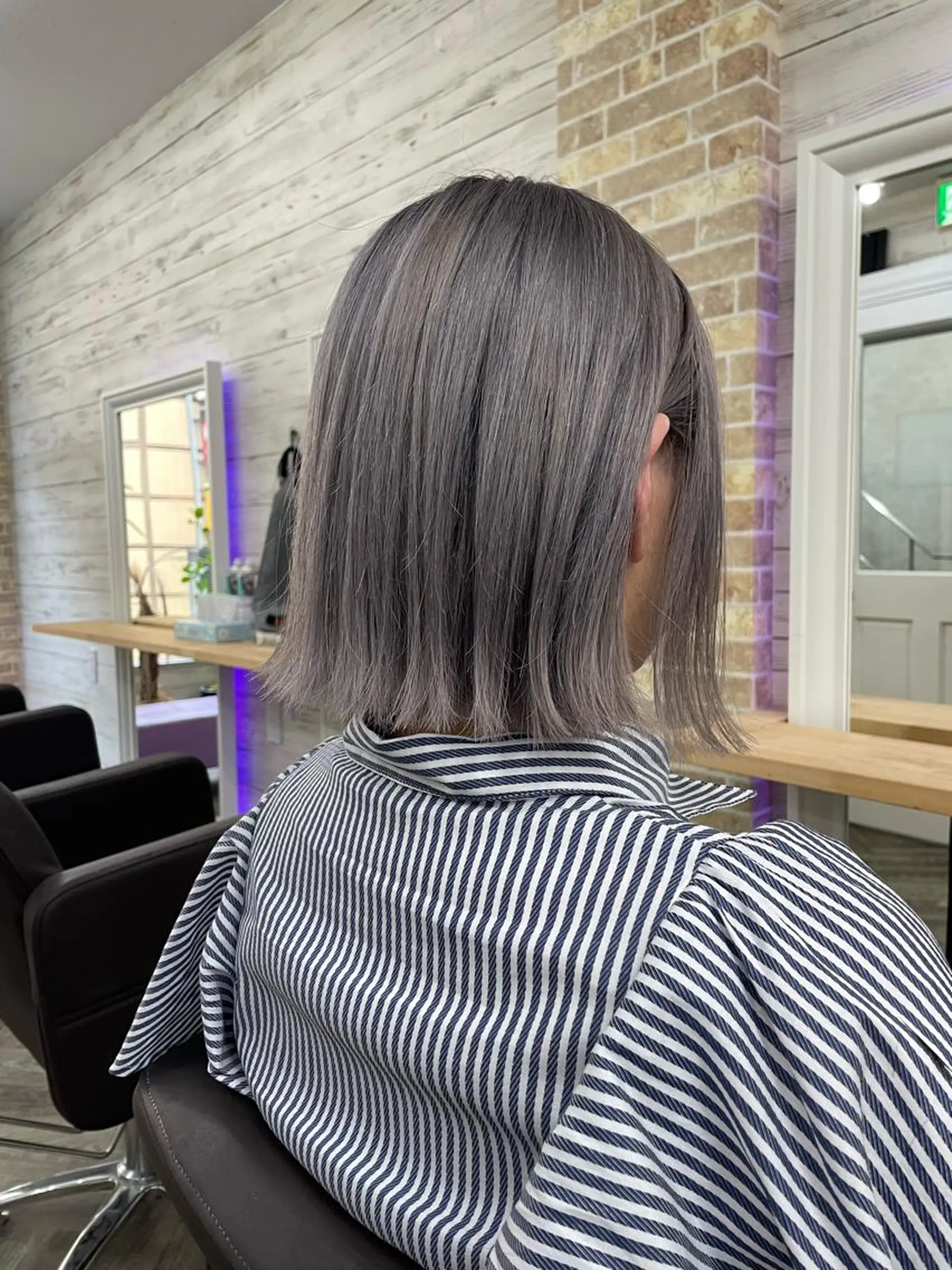 ミディアム ヘアカラー 北沢 隆のヘアスタイル