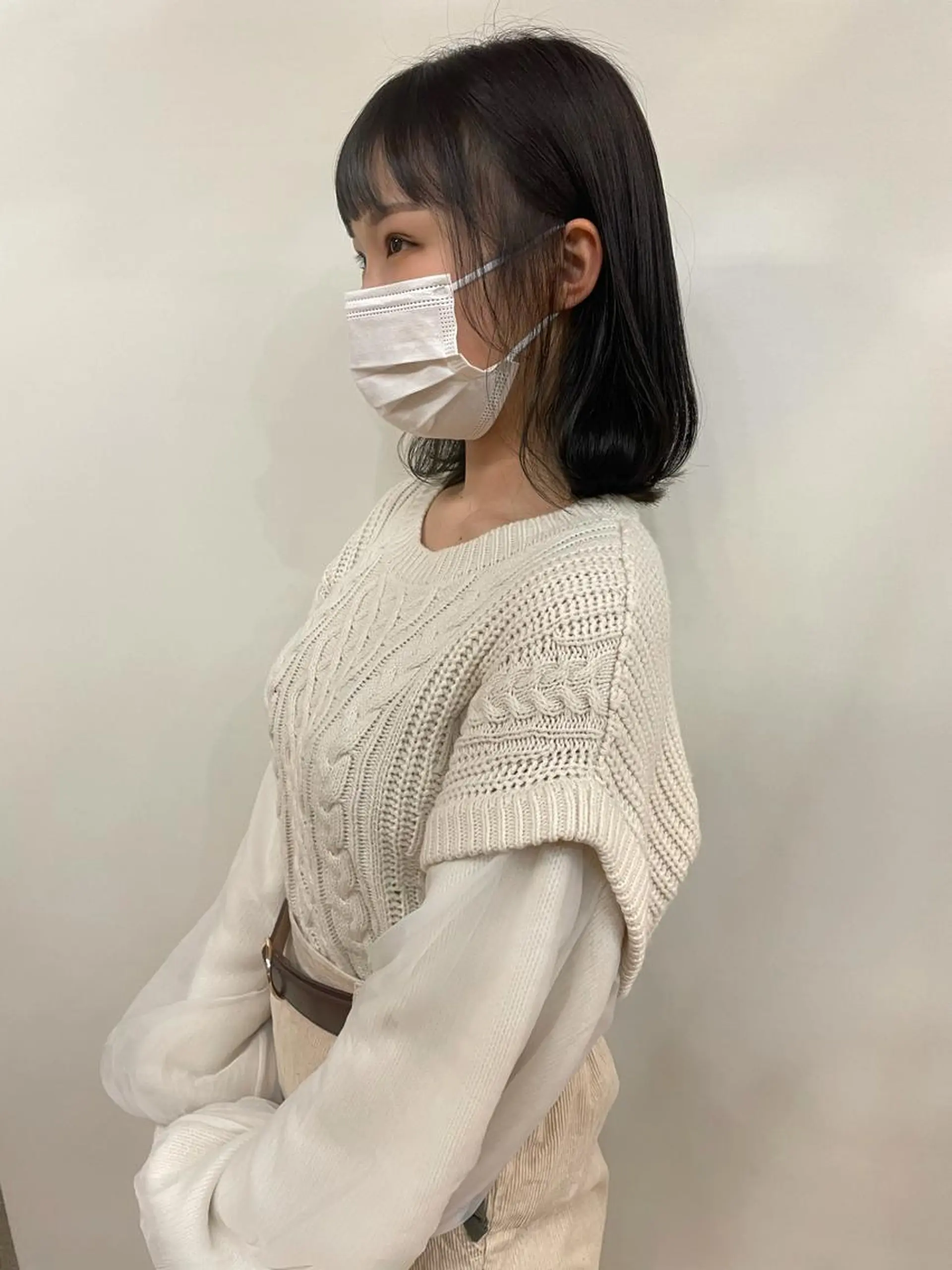 ミディアム 田中 碧のヘアスタイル