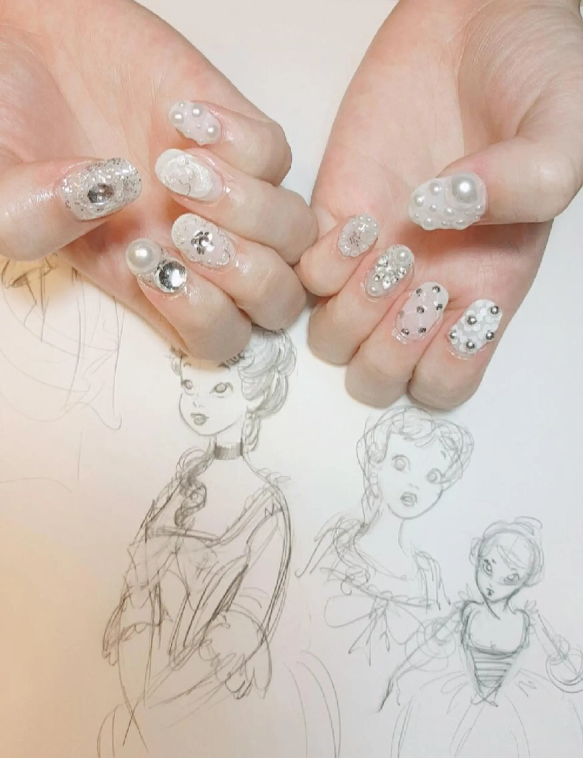 ネイル ストーンネイル owlnail /持込みデザイン専門のネイルデザイン