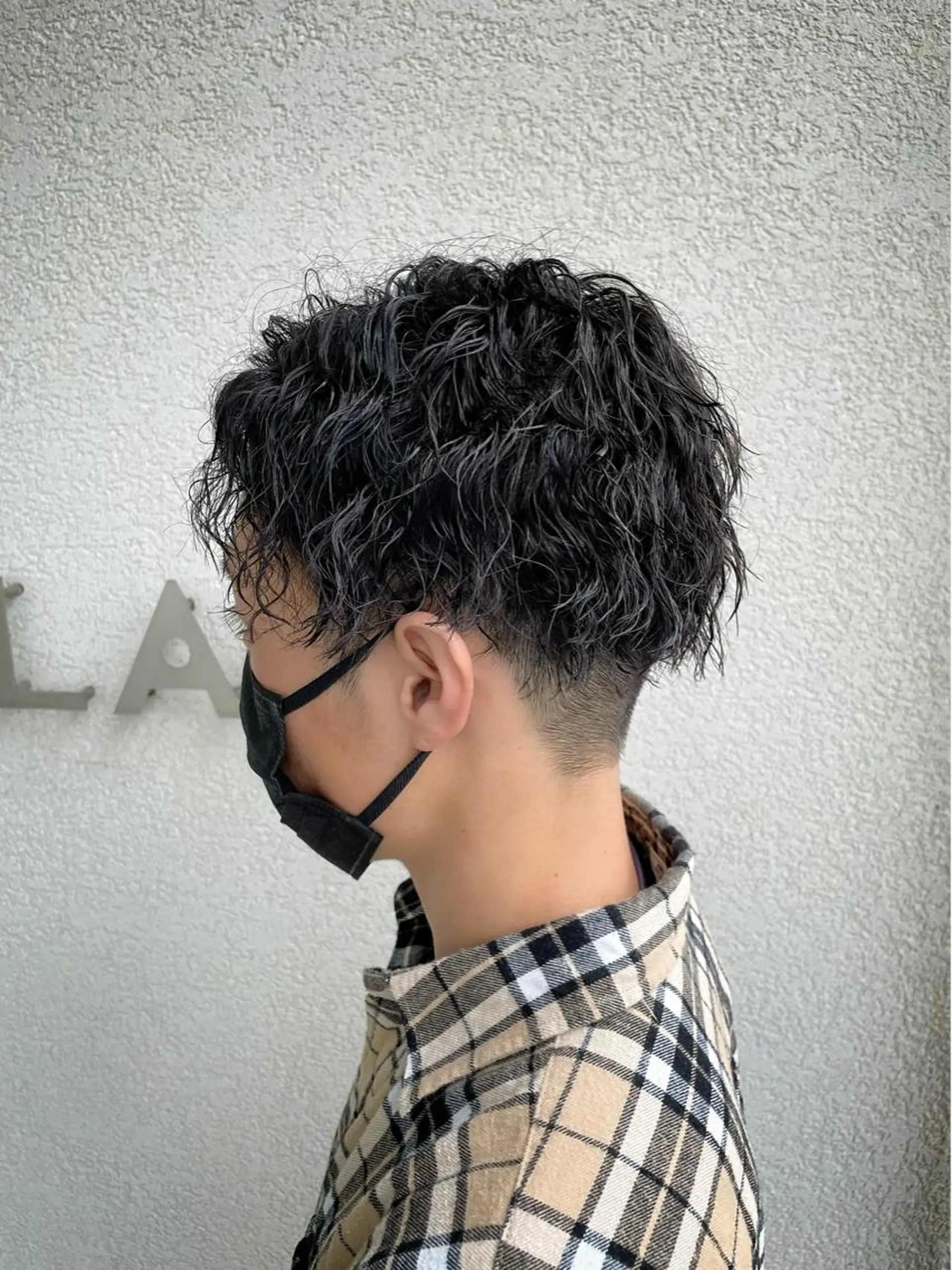 ショート パーマ メンズ メンズパーマ メンズツイストパーマ ツイストパーマ LAP.s所属・LAP.s 中嶋　諒のヘアスタイル