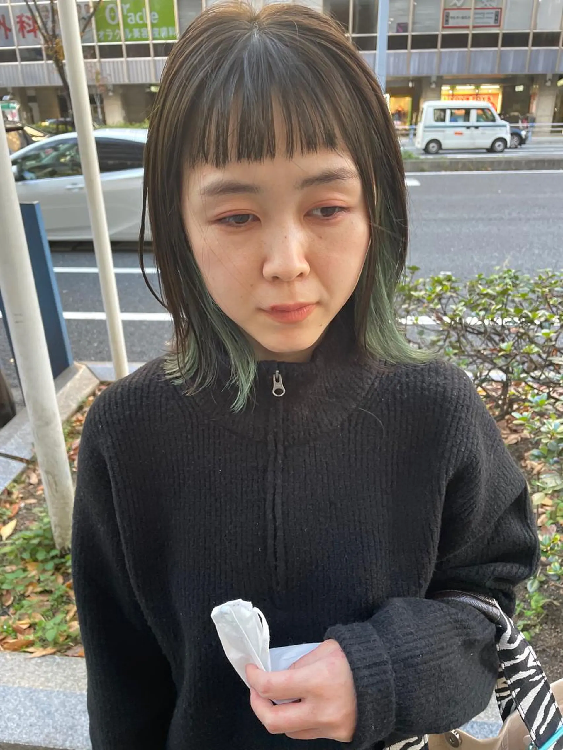 ミディアム カラー パーマ ヘアアレンジ メンズ キッズ ネイル マツエク・マツパ カット ヘアカラー トリートメント tatsumi/ボブ ウルフ/レイヤーのヘアスタイル