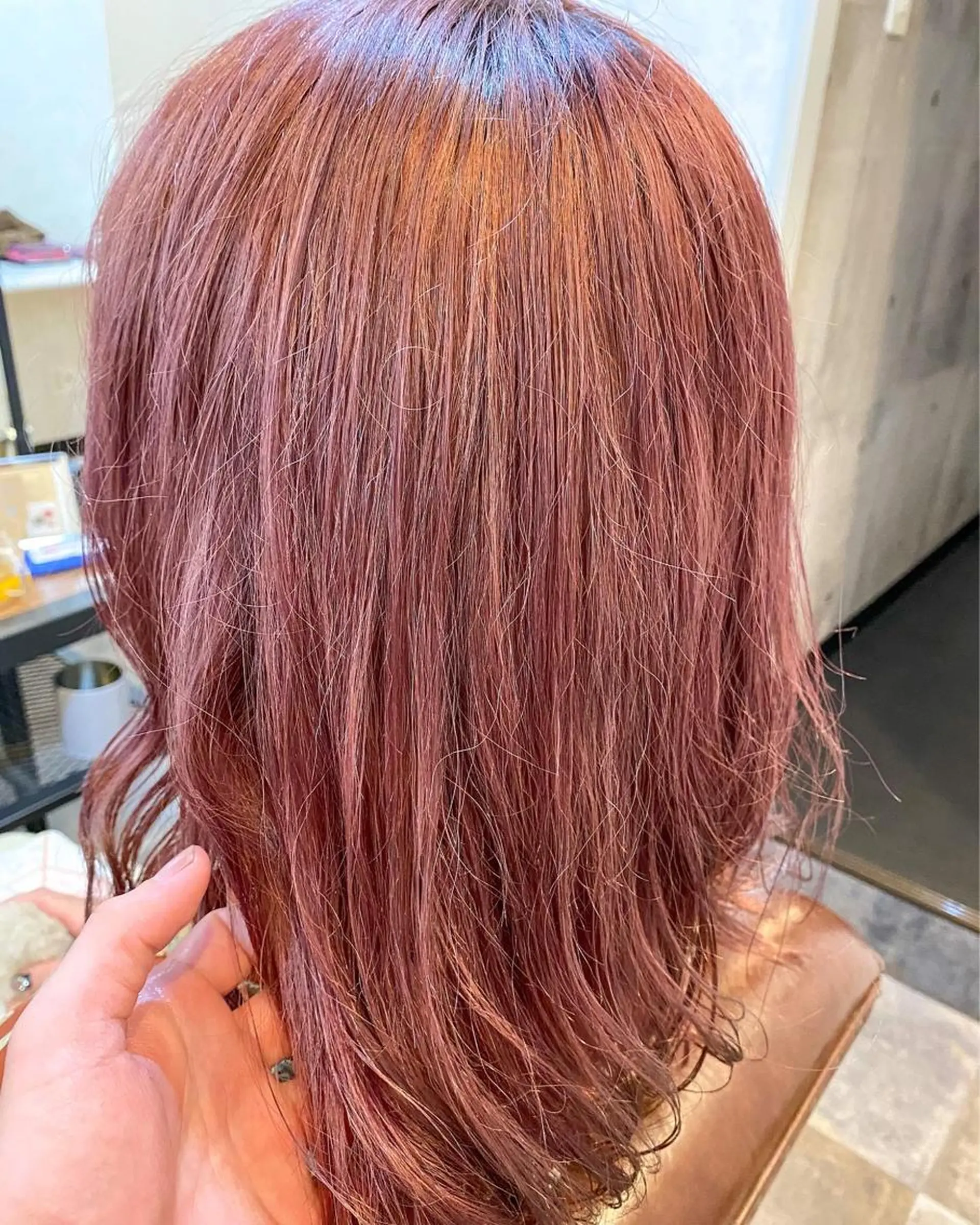 ミディアム カラー ⭐️ショート⭐️美髪 矯正⭐️水口陸のヘアスタイル