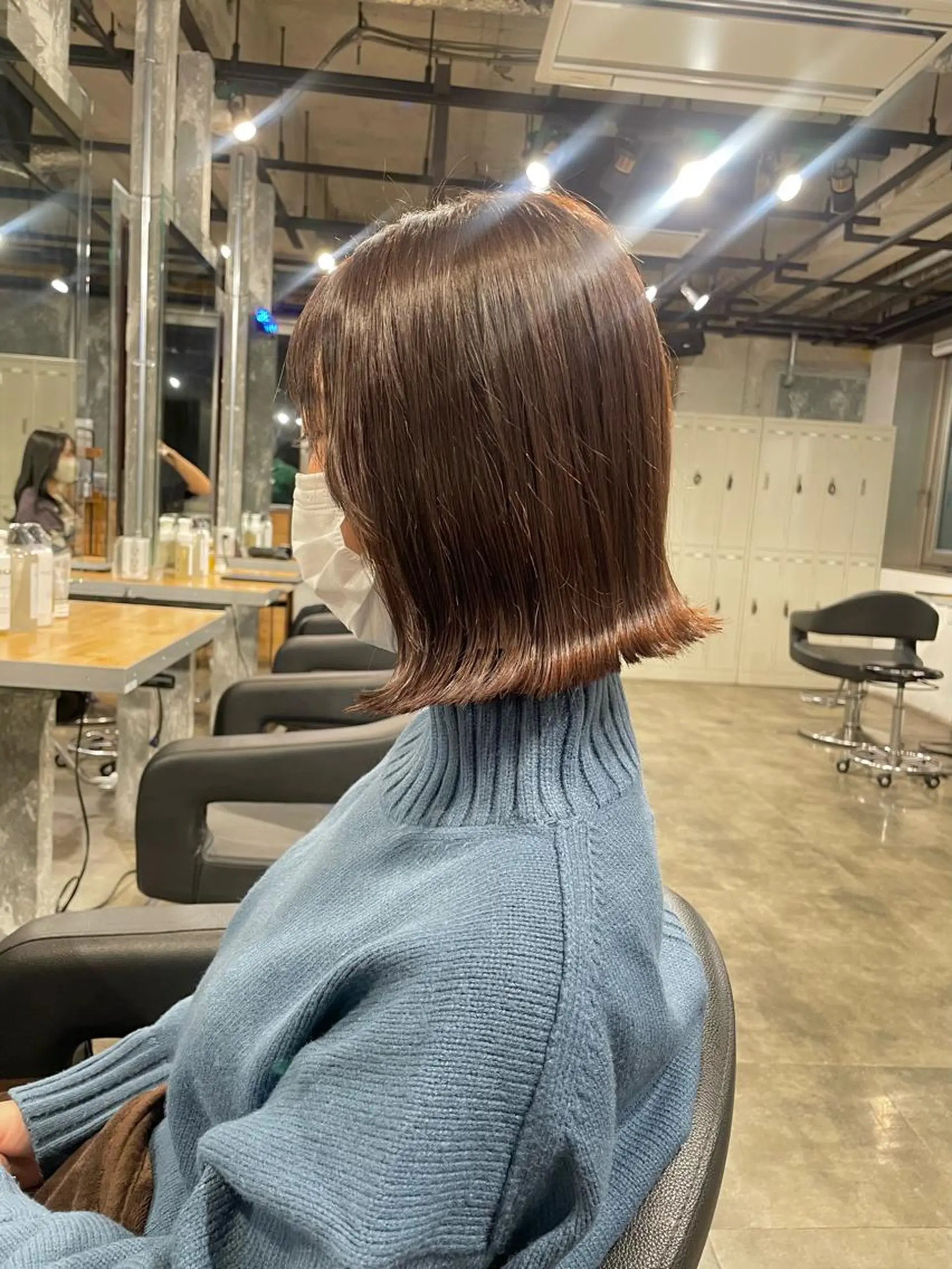 ショート カラー パーマ ヘアアレンジ メンズ キッズ ネイル マツエク・マツパ アイブロウ 透明感カラー・レイヤ ー🎀amika🎀のヘアスタイル