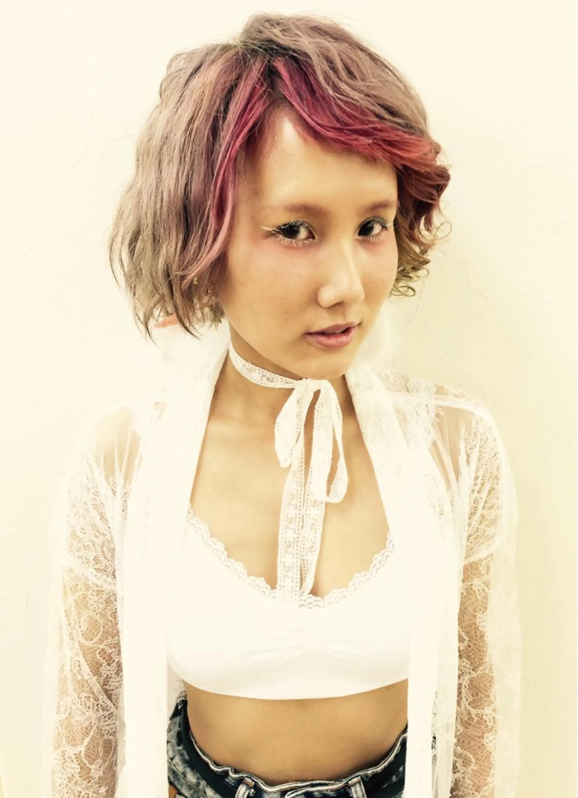 ミディアム カラー 永岡 鉄平のヘアスタイル