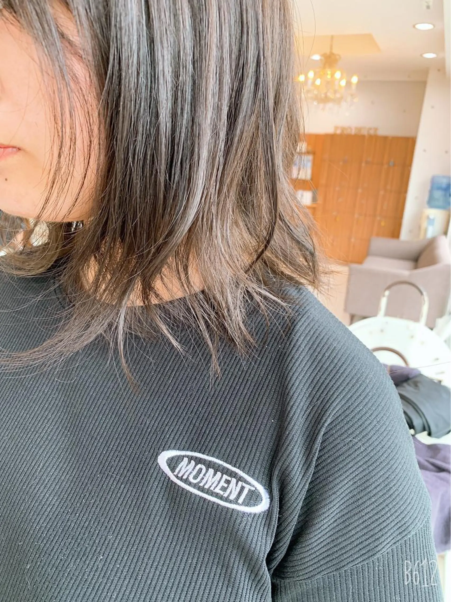 ミディアム カラー ヘアアレンジ 脱白髪染め美容師 竹内涼乃のヘアスタイル