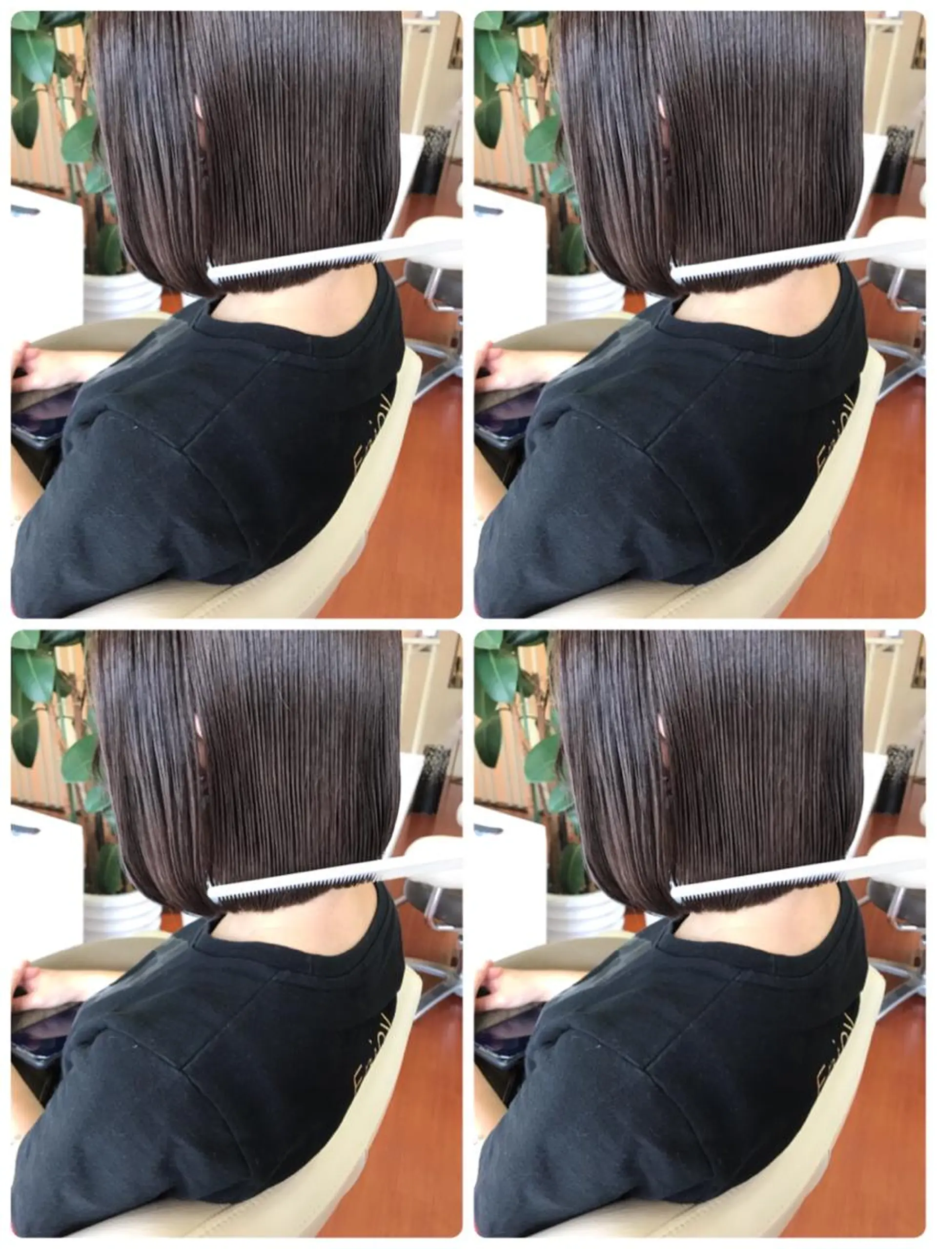 ミディアム ボブ カット ヘアカラー ヨシダ トオルのヘアスタイル