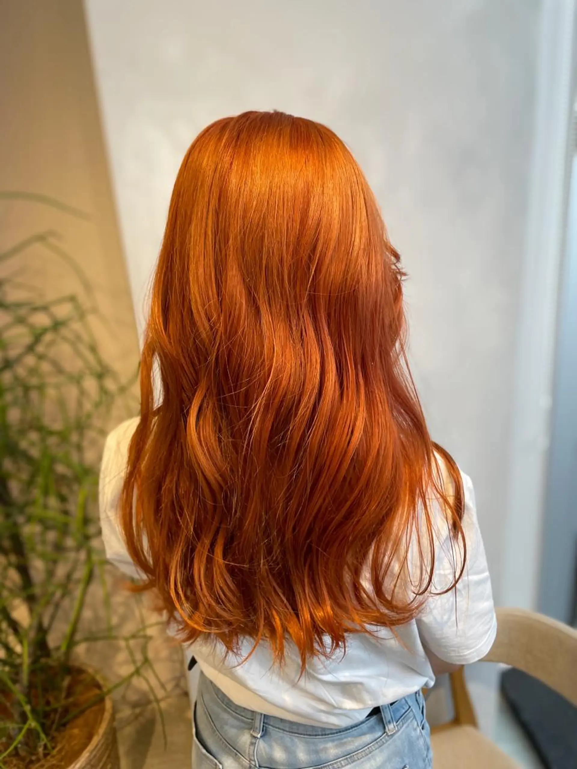 ロング カラー ブリーチ オレンジ 🔷ダブルカラーハイ トーン🔷櫻井走のヘアスタイル