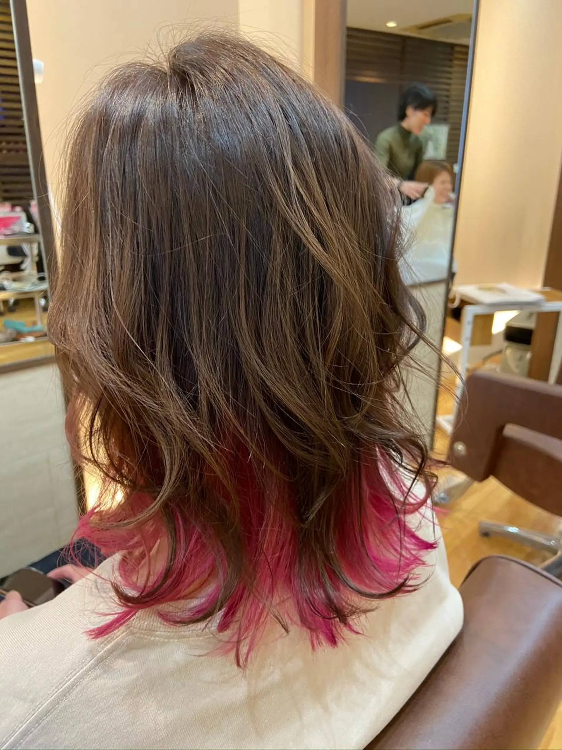 ミディアム アッシュ 卒業式のヘアスタイル CIEL天六店 三上春のヘアスタイル