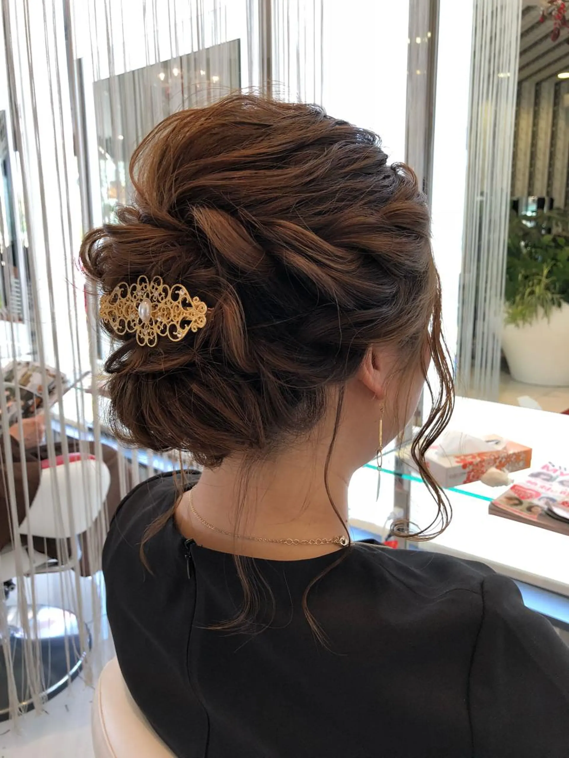 ミディアム ヘアアレンジ 結婚式・ブライダル ヘアセット U&i所属・大塚 貴之のヘアスタイル