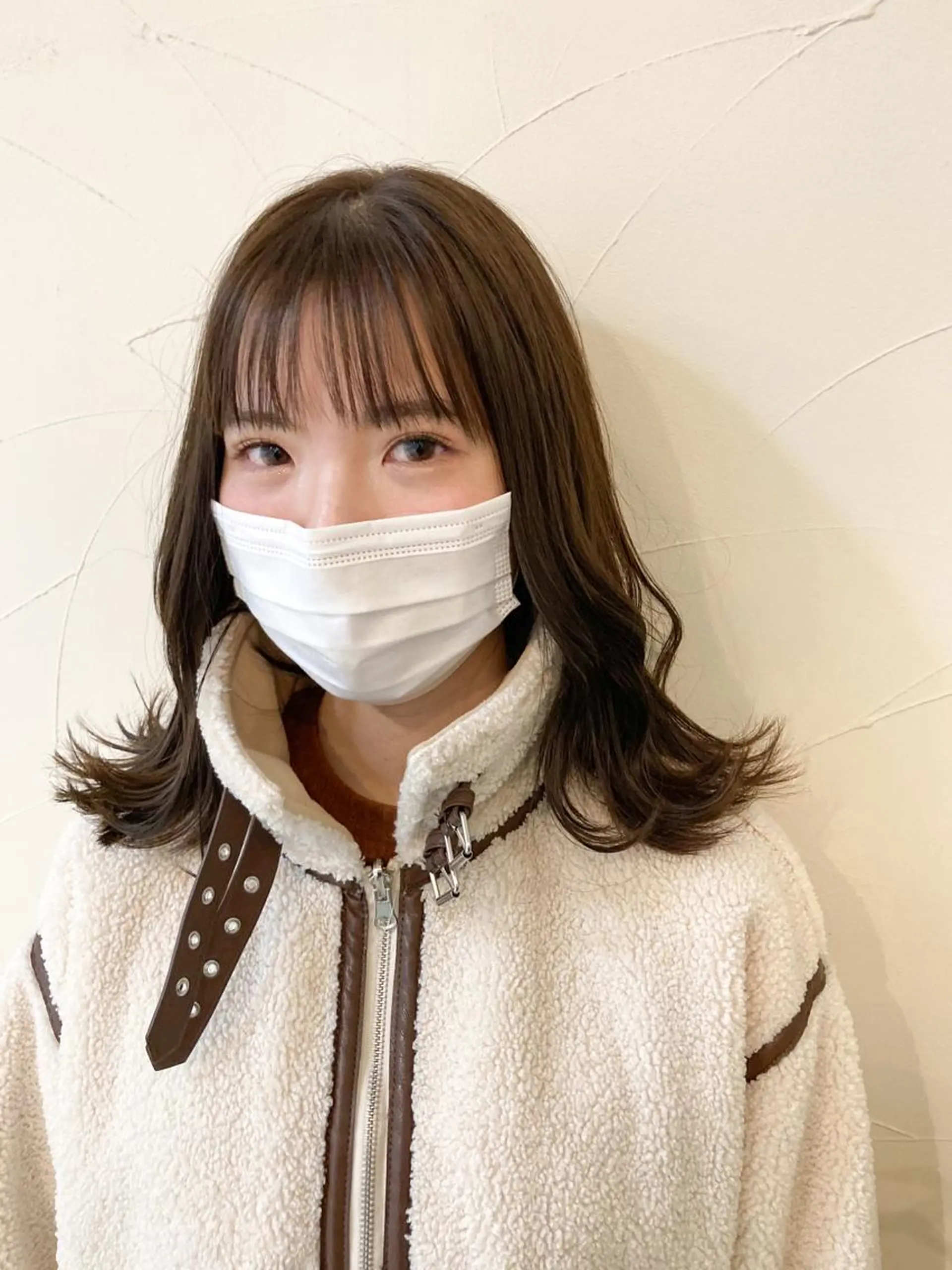 ミディアム カラー ワイドバング カット 樋野 亮のヘアスタイル