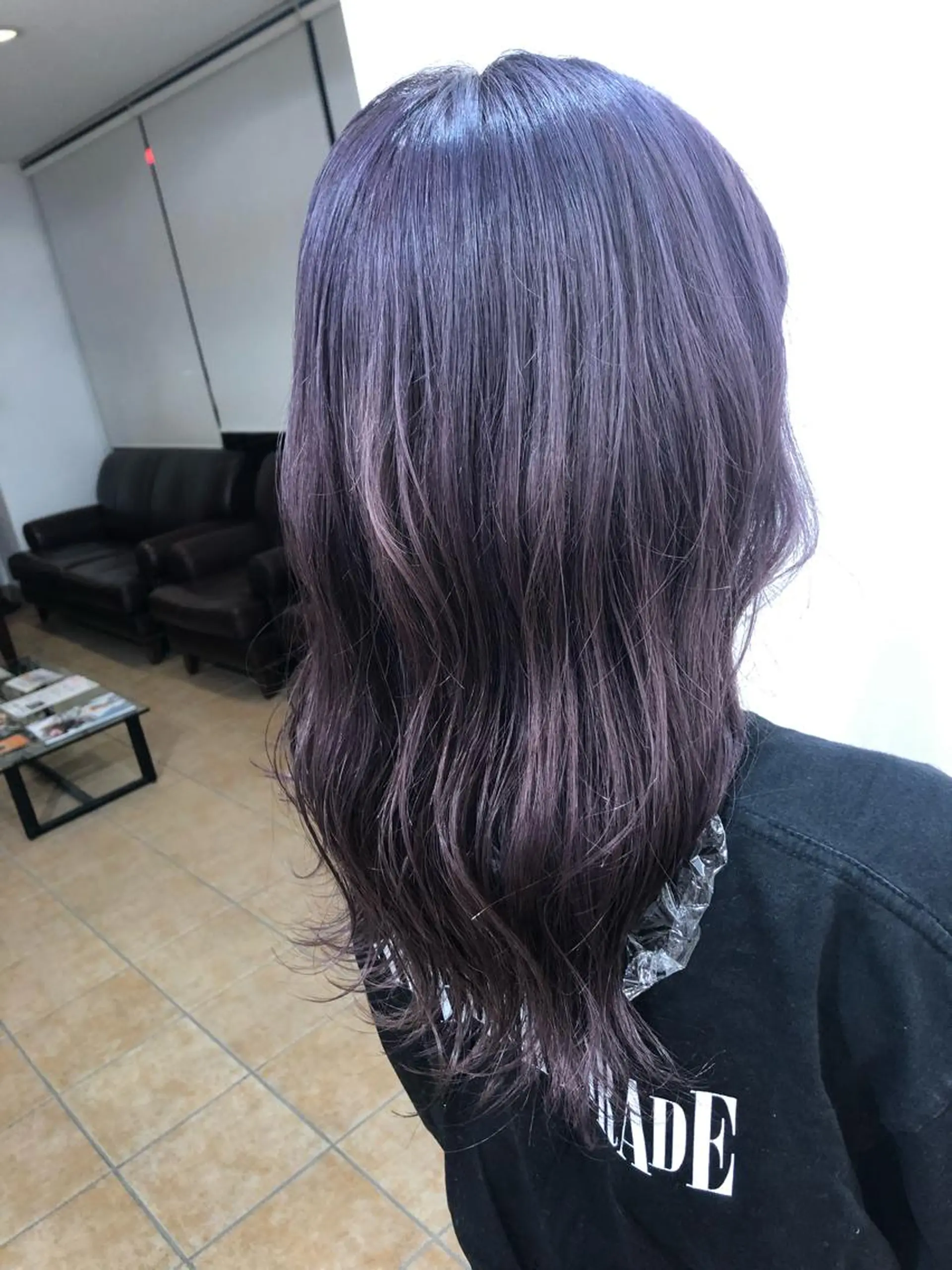 ロング カラー ブリーチ ピンクカラー バイオレットカラー バイオレットピンク M.SLASH bonheur所属・松田 真央のヘアスタイル