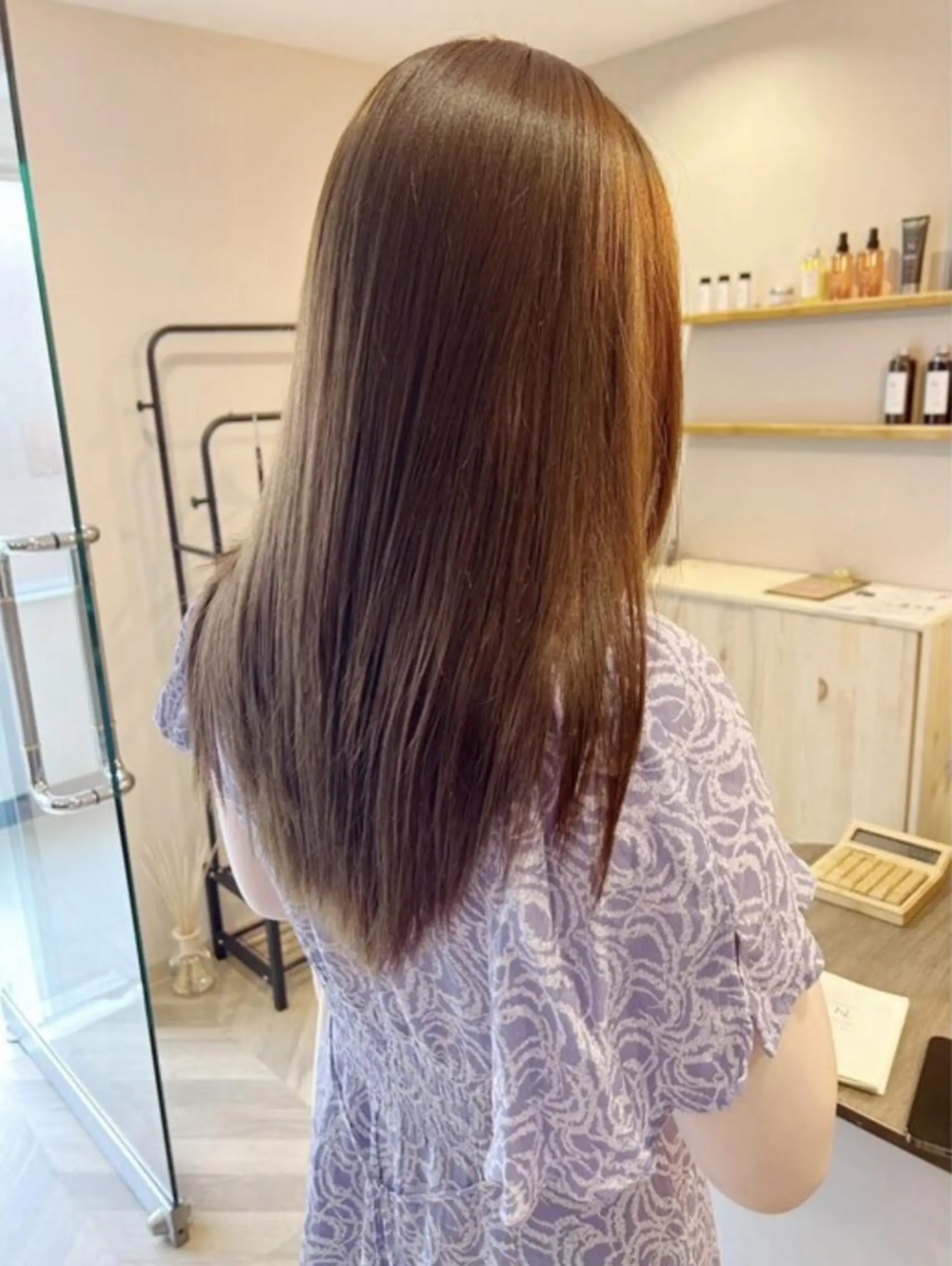 カラー パーマ ヘアアレンジ ロング AROMA awanoのヘアスタイル