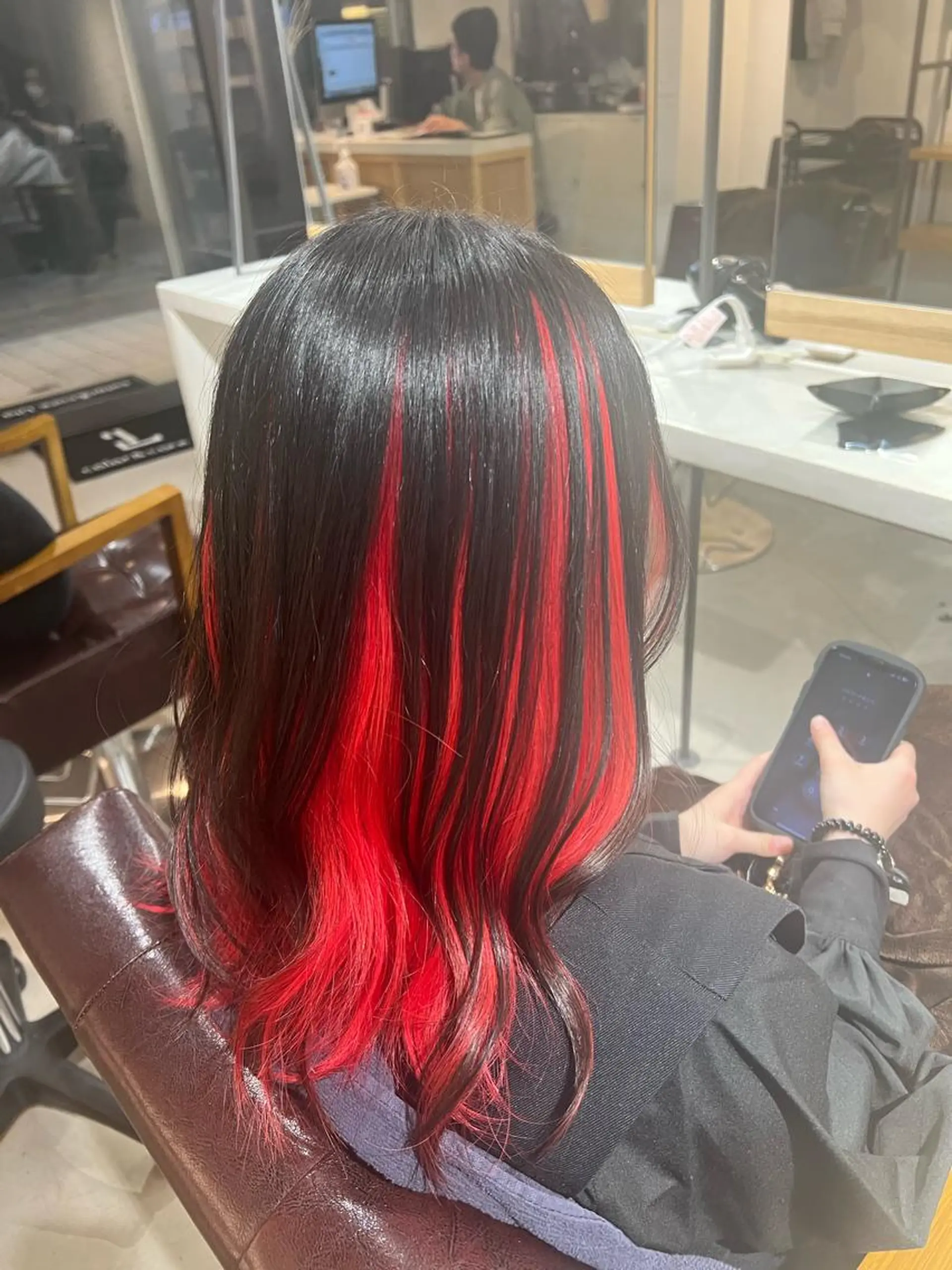 セミロング たけだ れなのヘアスタイル