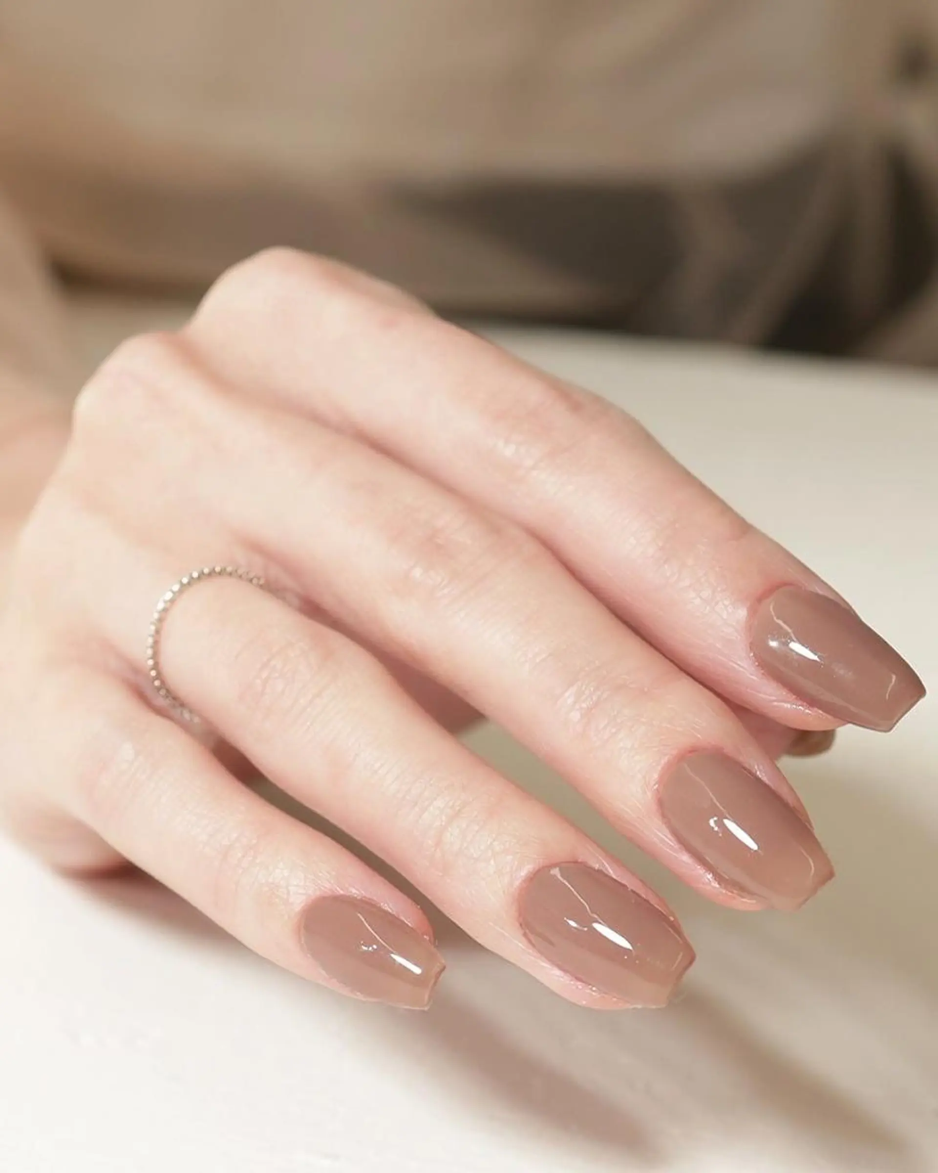 ネイル ワンカラーネイル 鬼島 紗衣のネイルデザイン