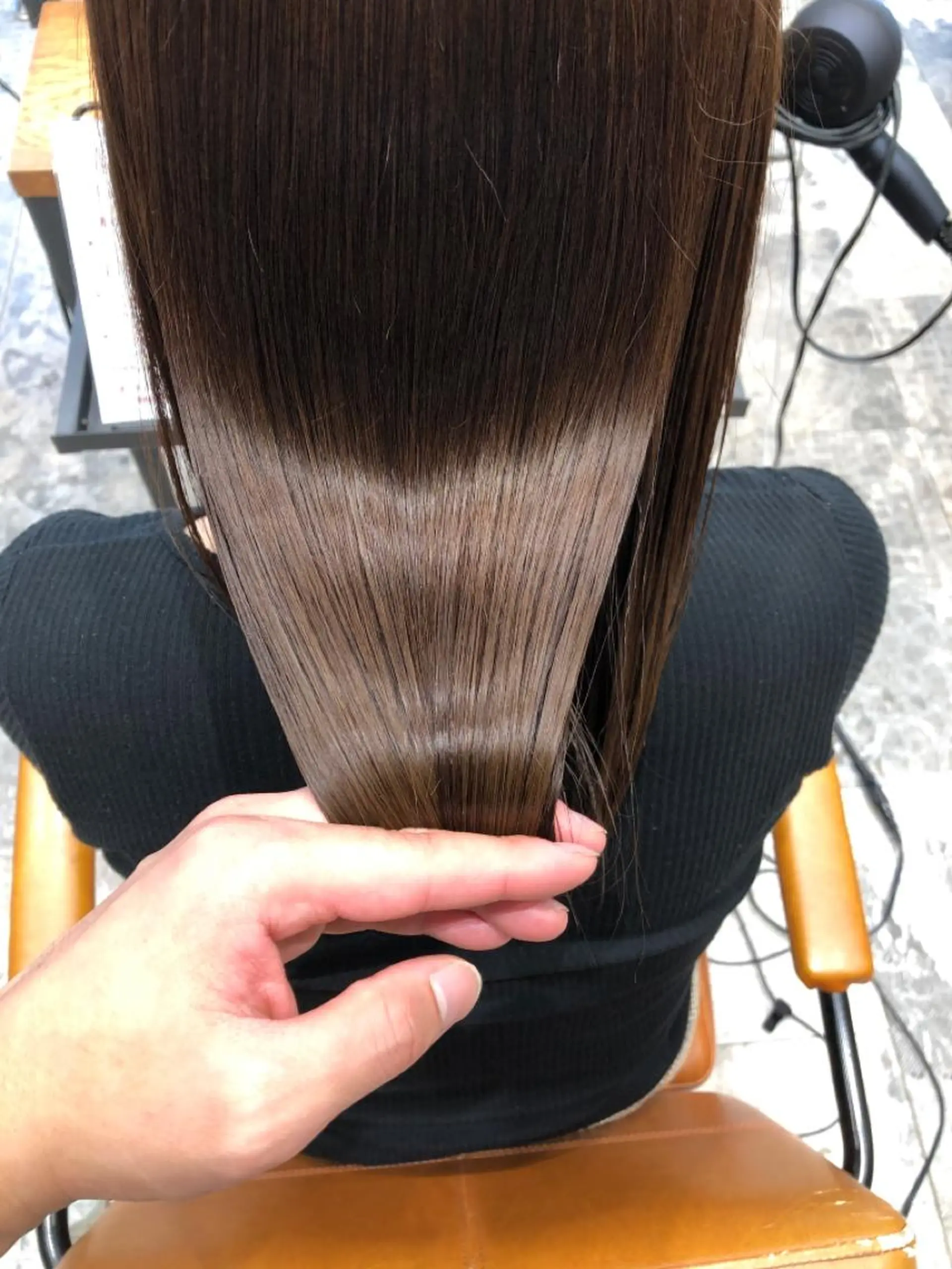 ミディアム カラー パーマ バレイヤージュ ブリーチ ケアブリーチ ダブルカラー ハイライトカラー カット ヘアカラー 縮毛矯正 トリートメント 新宿✨顔周りカット 韓国ヘア/坂本亜裟海のヘアスタイル