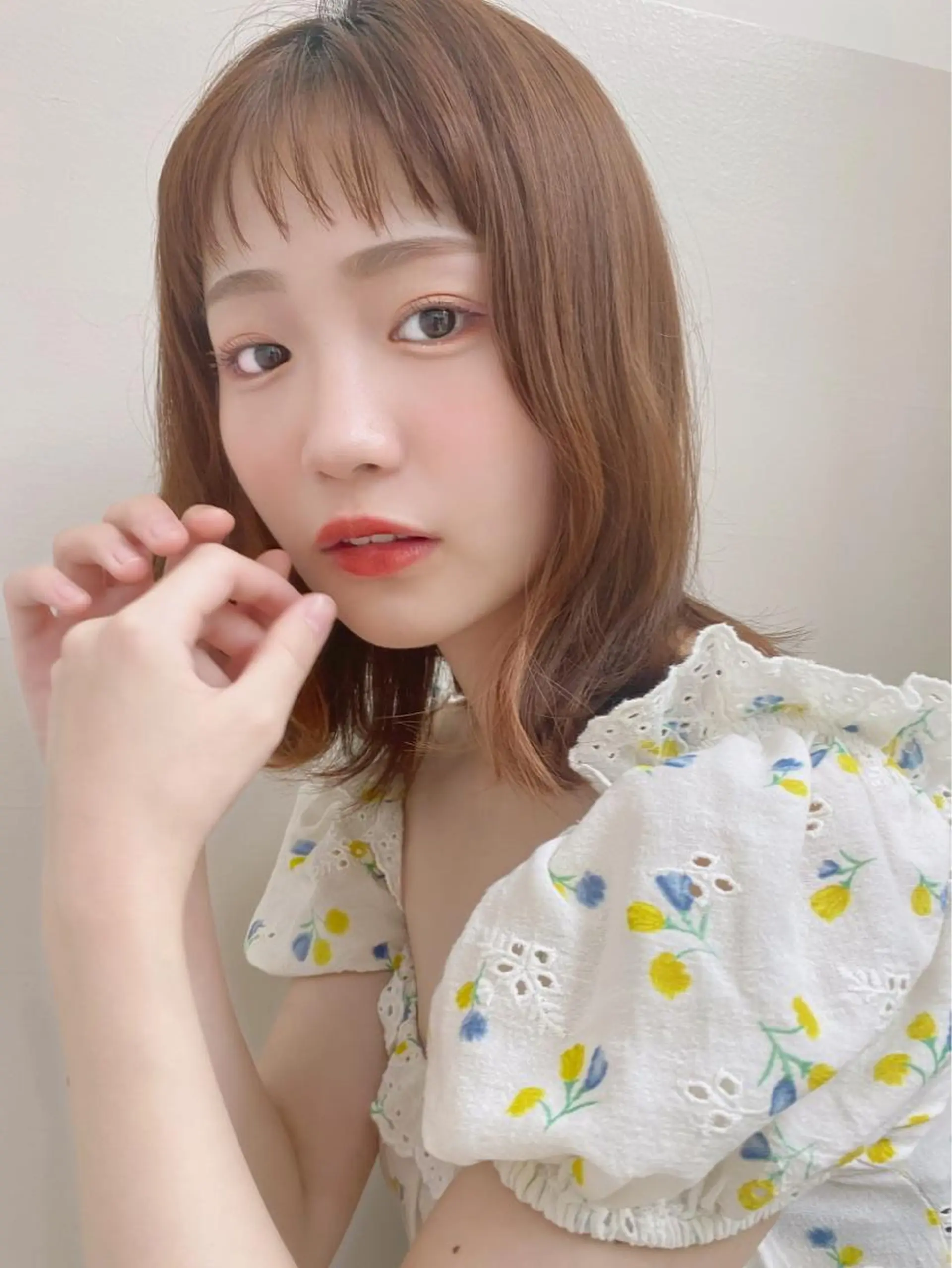 ミディアム カラー 🪭risa 暖色/レイヤー🪭のヘアスタイル