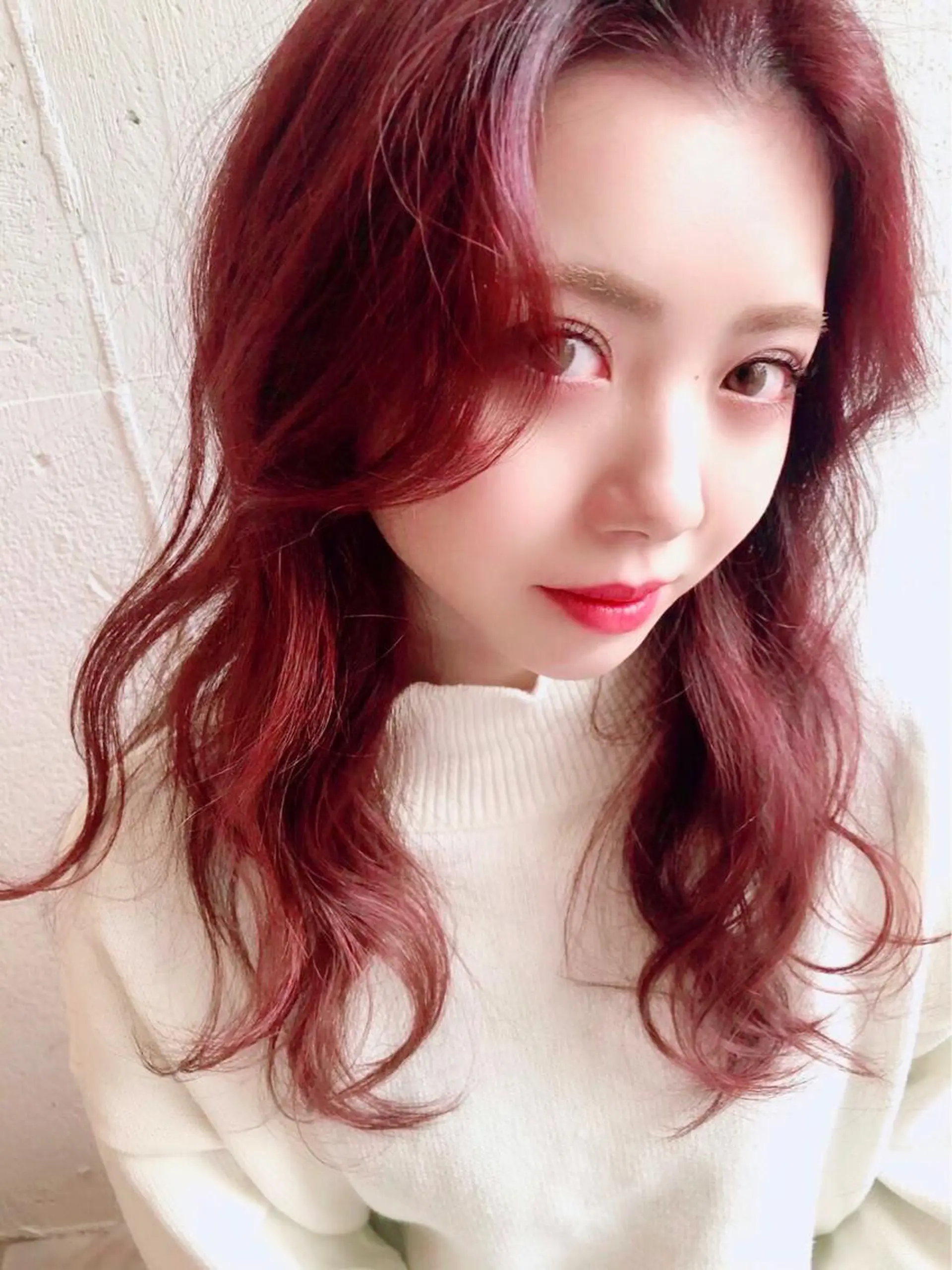 セミロング カラー 韓国風ヘア カット ヘアカラー トリートメント hisano / ハイトーン・透明感のヘアスタイル