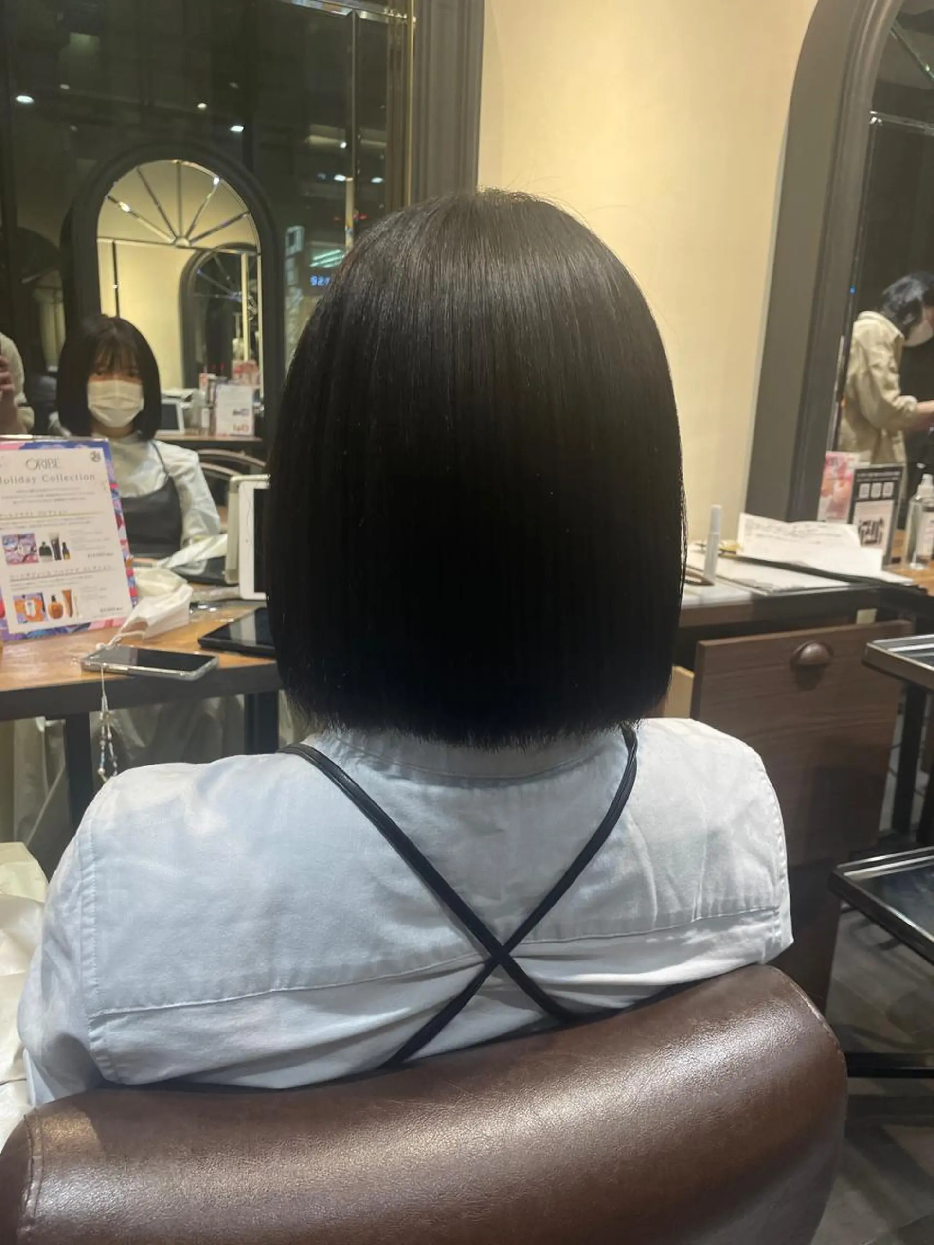 ミディアム カット ヘアカラー ブリーチ＆縮毛矯正 🧸tomoki🧸のヘアスタイル