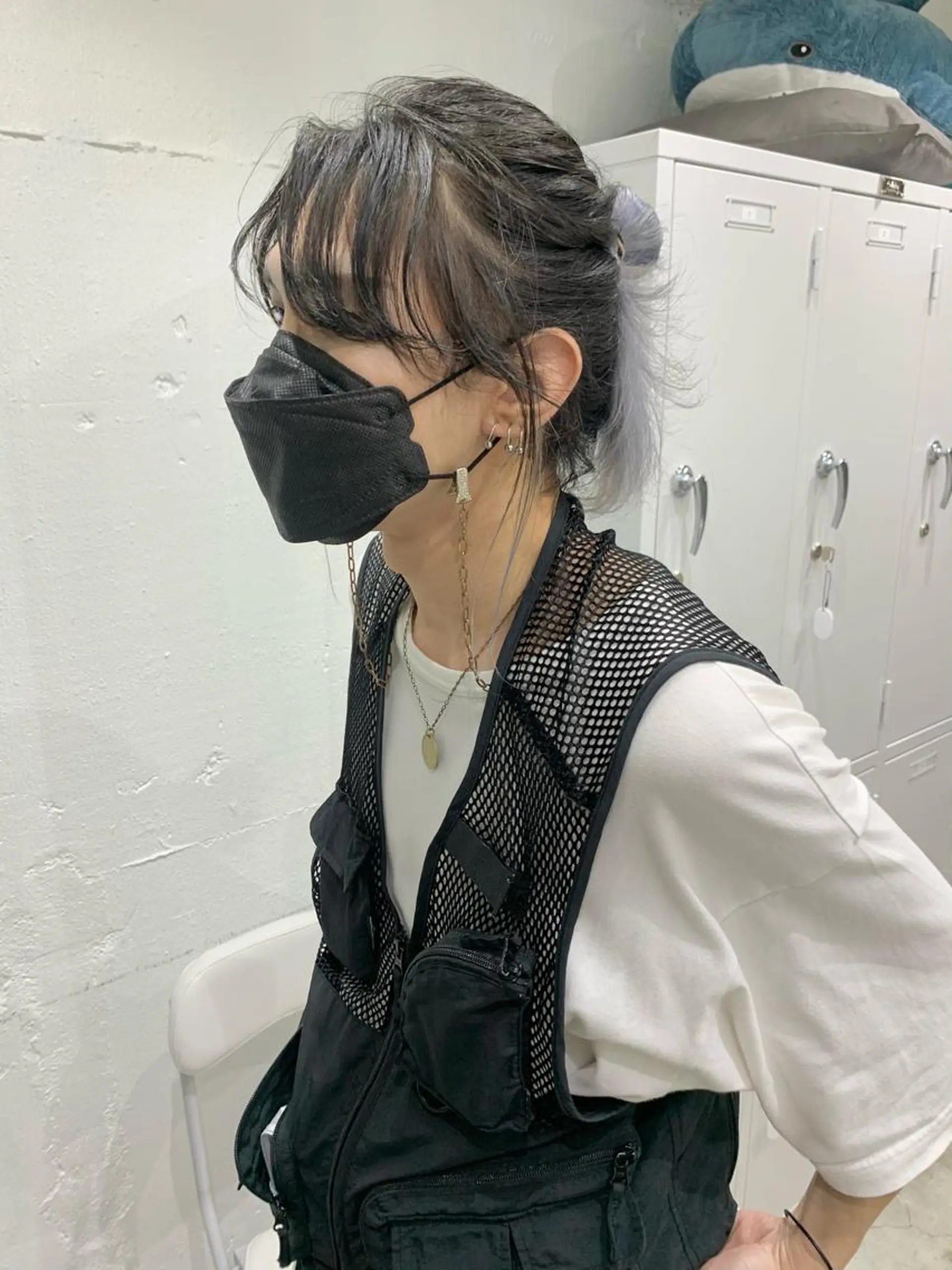 ミディアム カラー ヘアアレンジ メンズ SALOWIN原宿ash店所属・憧れの艶ハイトーンへ 🐈サイサキのヘアスタイル