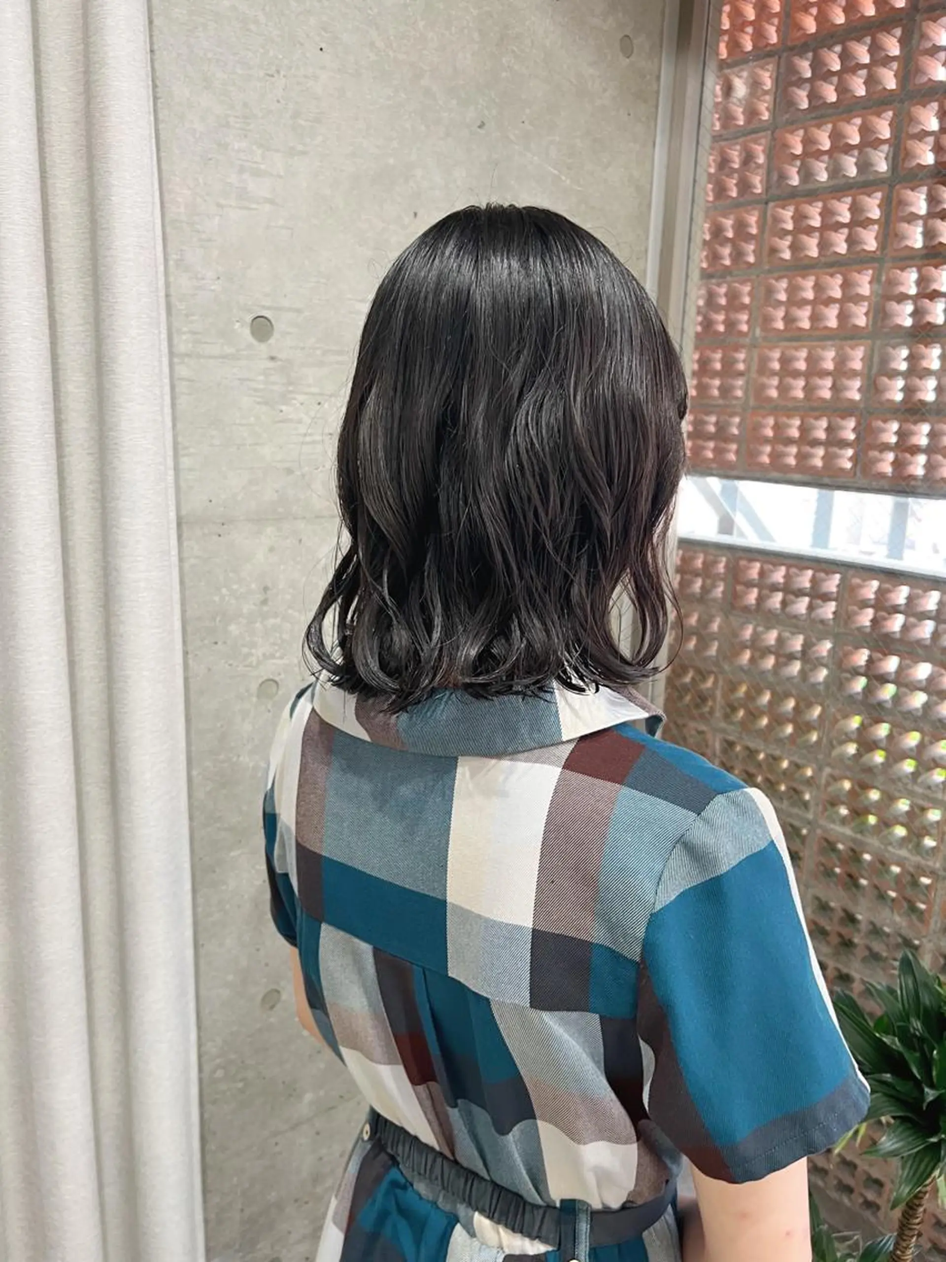 ミディアム パーマ ボブパーマコテ巻き風 パーマNo1深江秀平のヘアスタイル