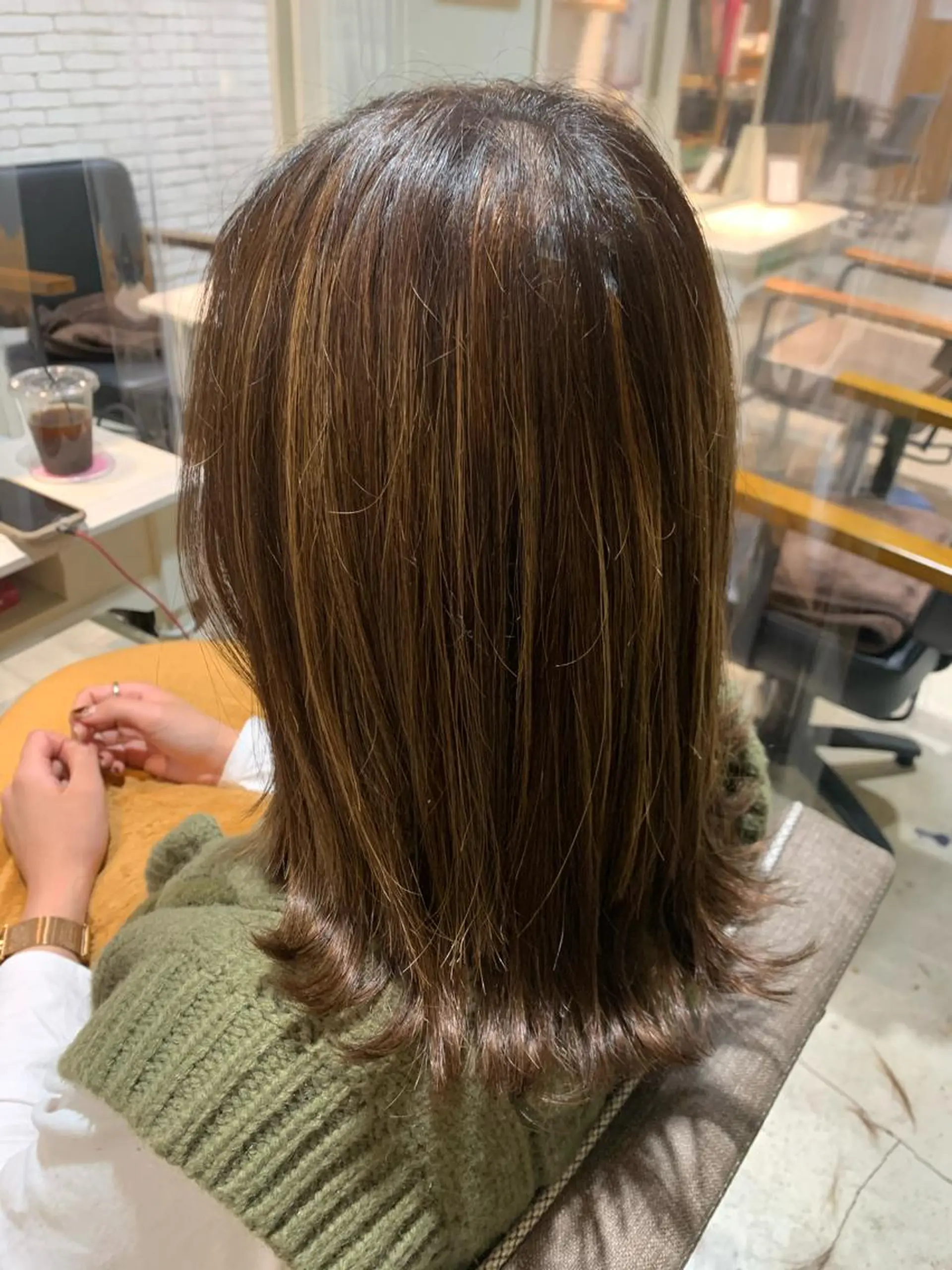 セミロング カラー シールエクステ エクステ 髪質改善/縮毛/新宿 🫧SUZUKA🫧のヘアスタイル