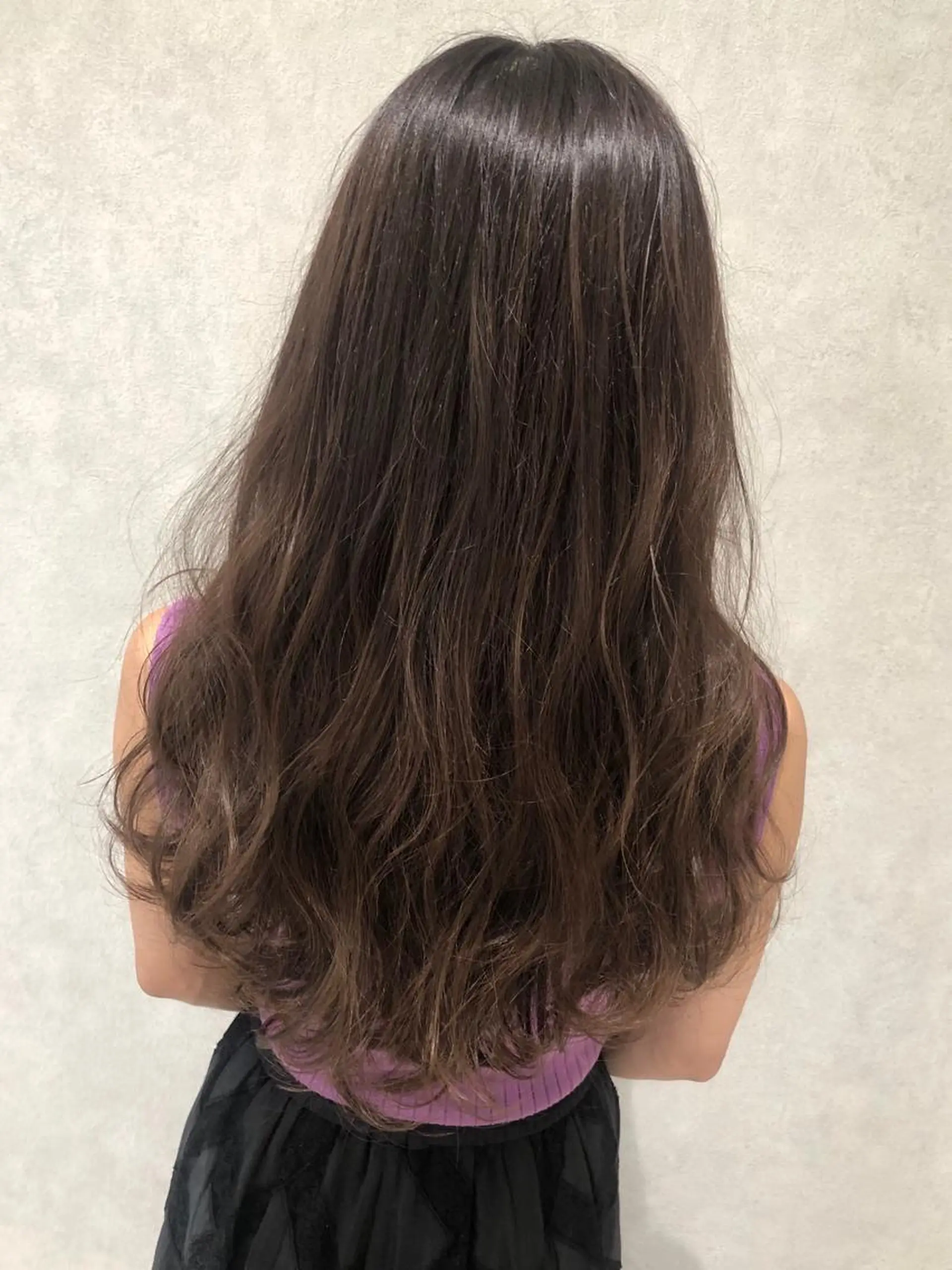 セミロング カラー アッシュ パープルカラー パープルアッシュ La fith hair letter所属・Lafith住道 TATSUYAのヘアスタイル