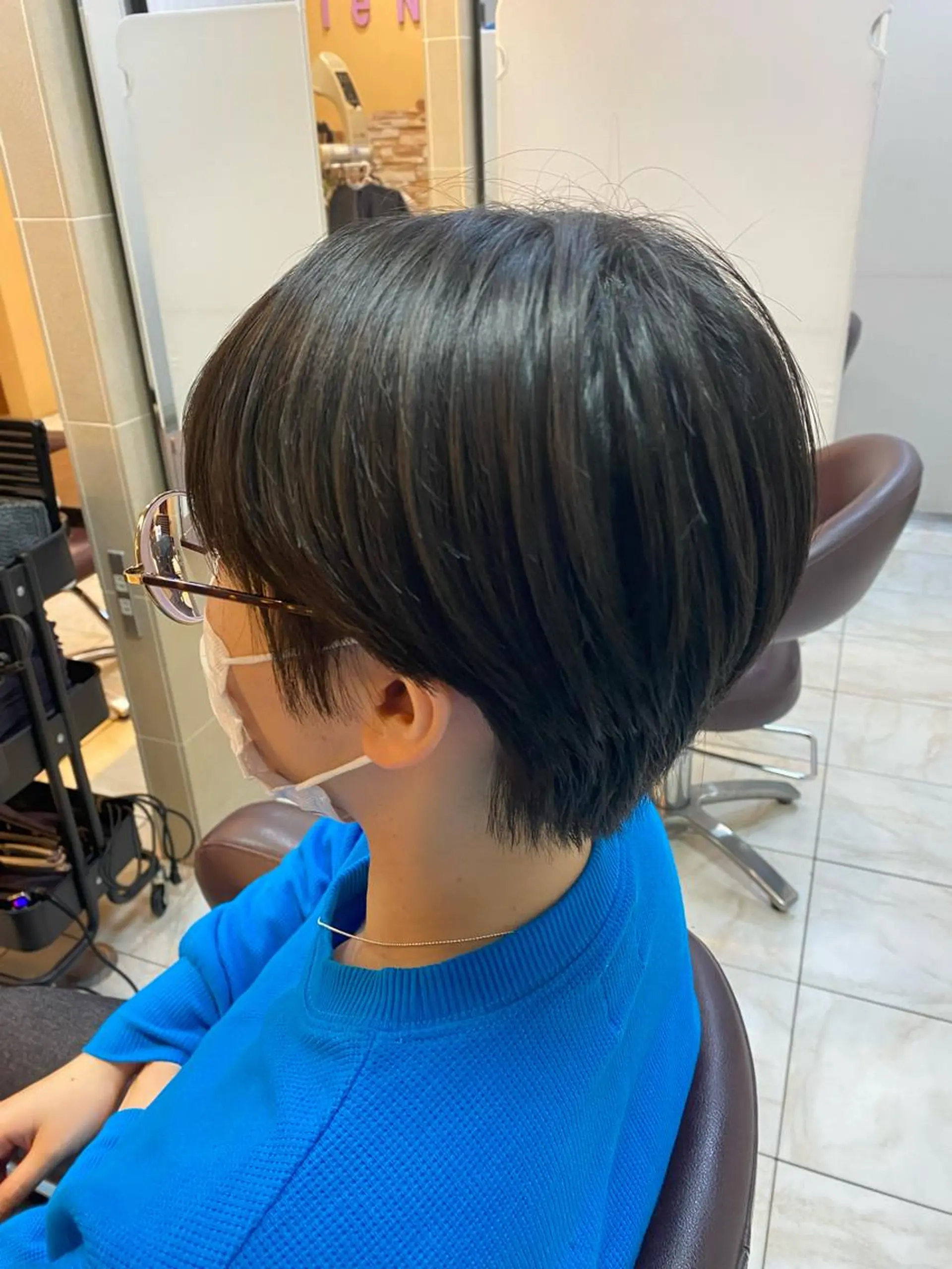 ショート ⭐️透明感カラー/ パーマ⭐️宮野翔のヘアスタイル