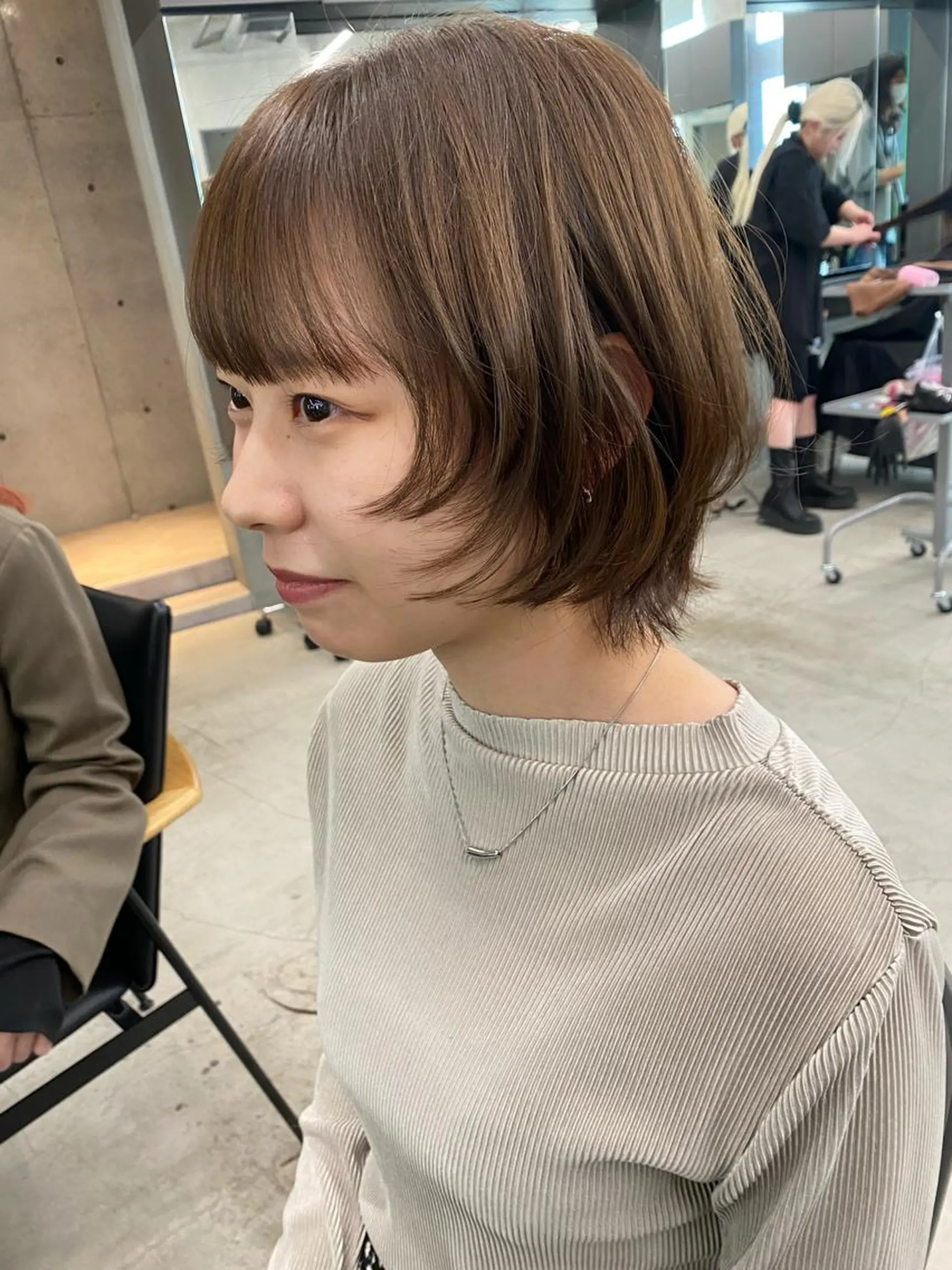 ミディアム カラー レイヤー/柔色 カラー/SAkiのヘアスタイル