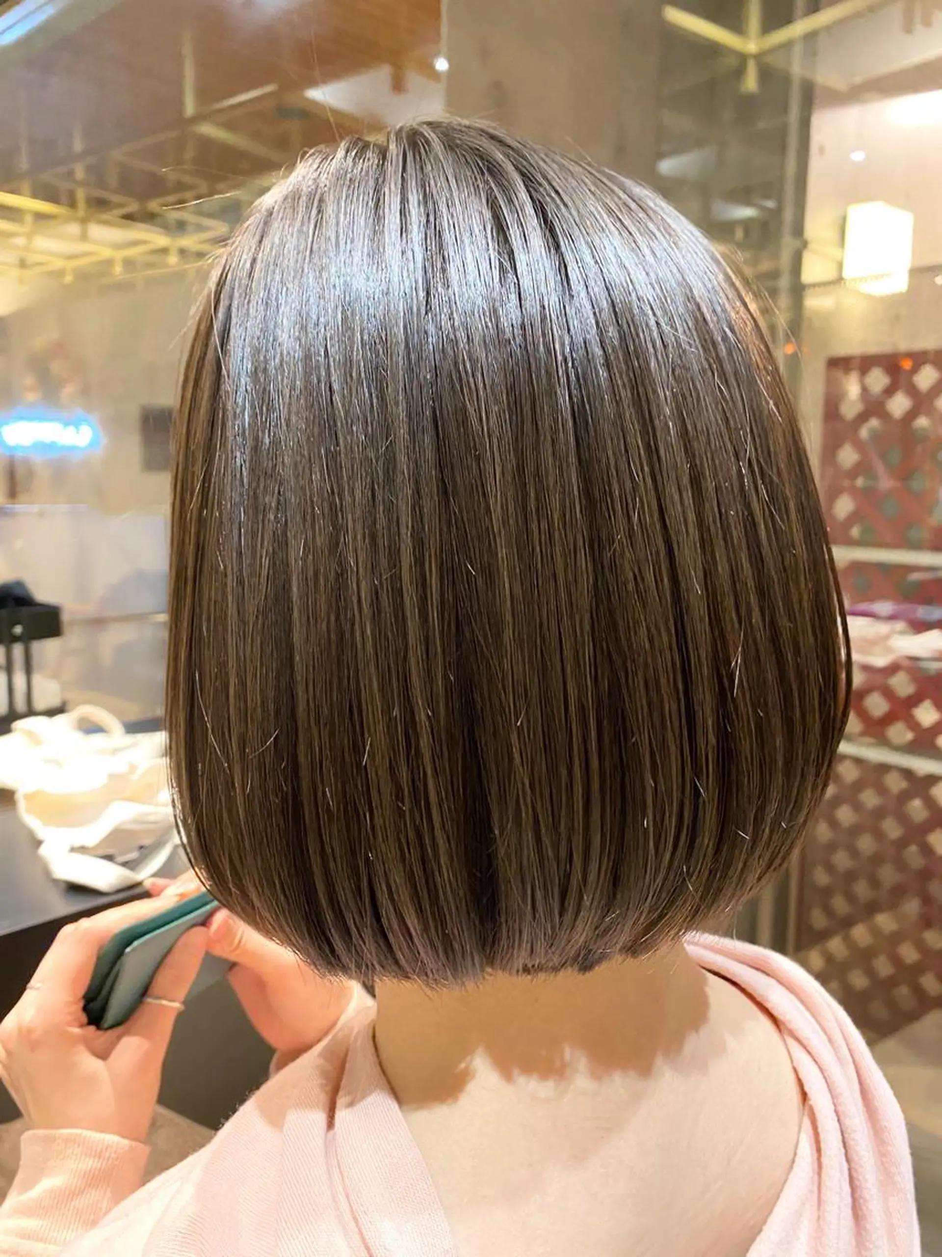 ショート カラー パーマ ボブ 徳永 大樹のヘアスタイル