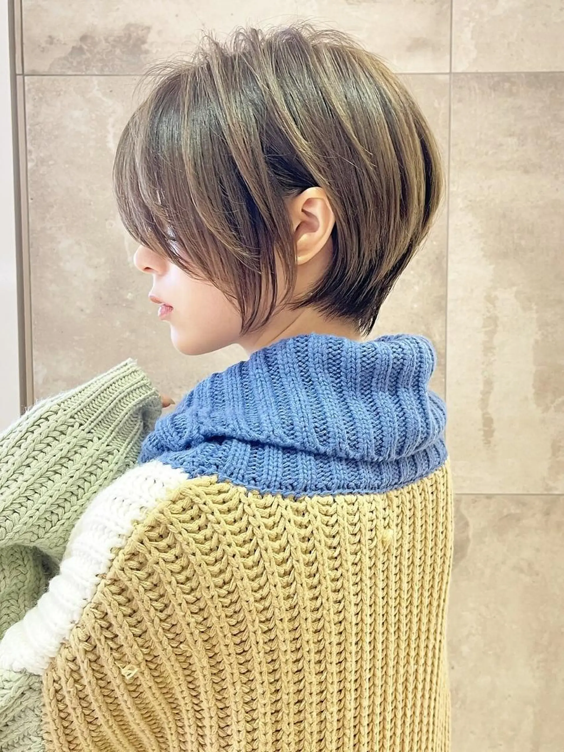 ショート カラー くびれヘア ショートヘア grand表参道所属・西村 公孝のヘアスタイル