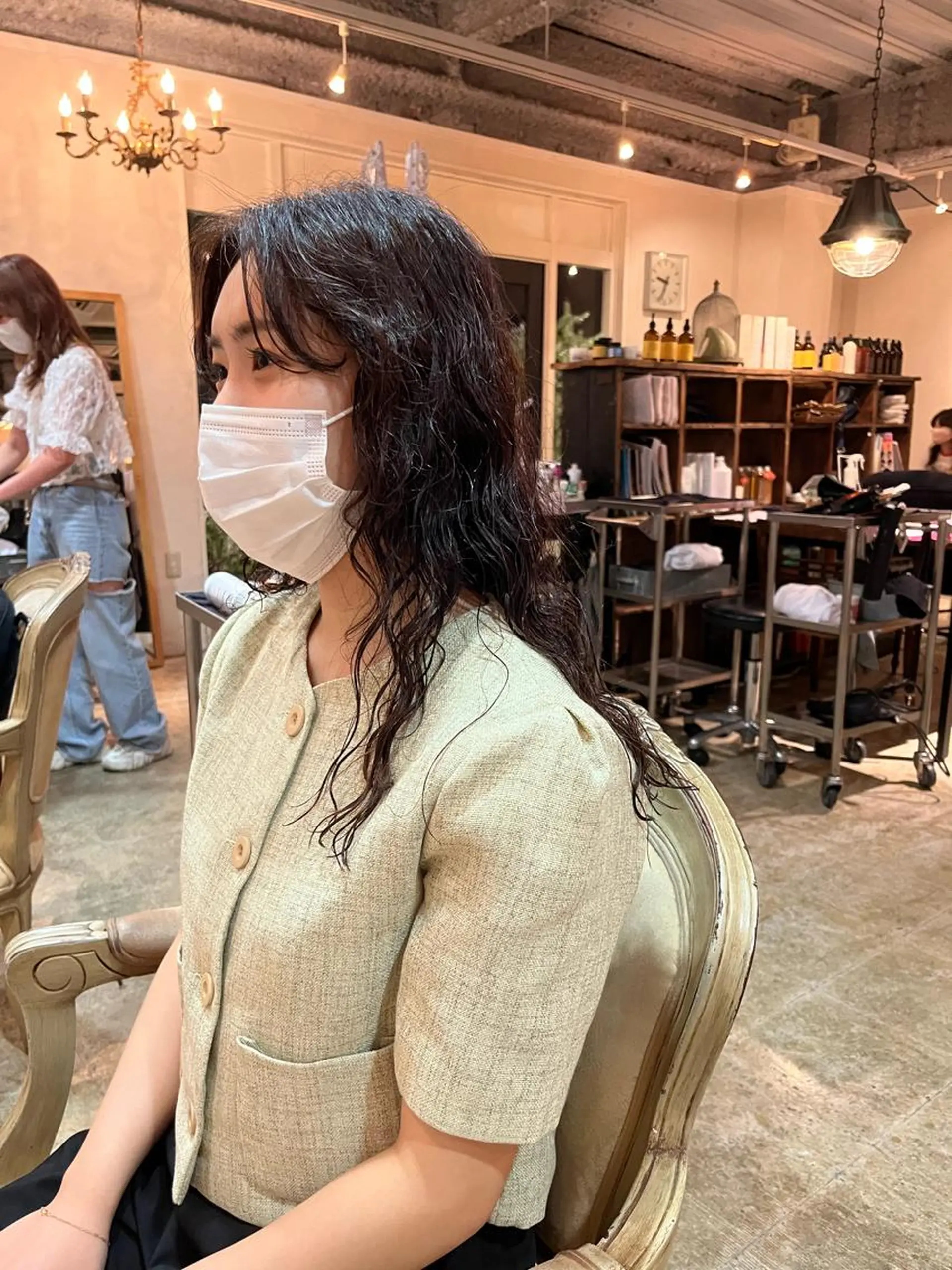 カラー パーマ 藤井 美歩/赤髪のヘアスタイル