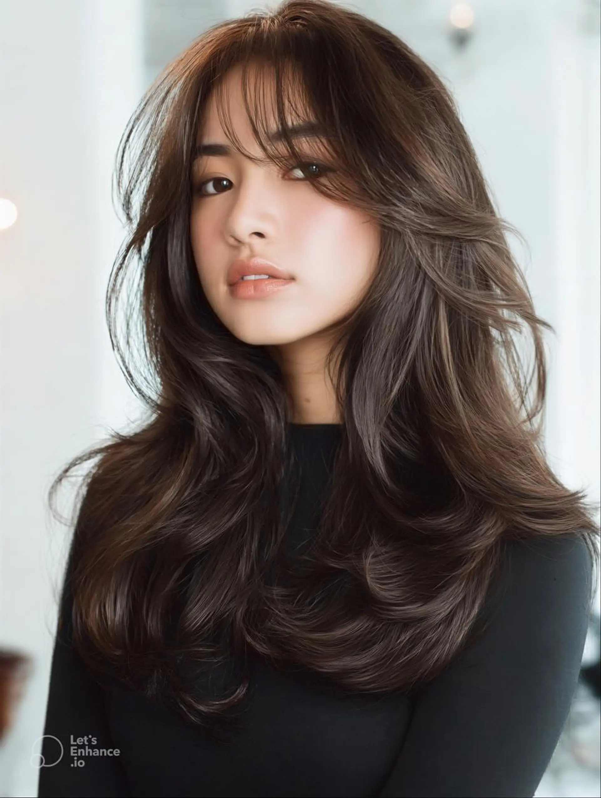 セミロング ハッシュカット 髪質改善 レイヤーカット 縮毛矯正 トリートメント カット ヘアカラー トリートメント 生艶髪＆レイヤー🔔 渋谷お薦めNo.1✨のヘアスタイル