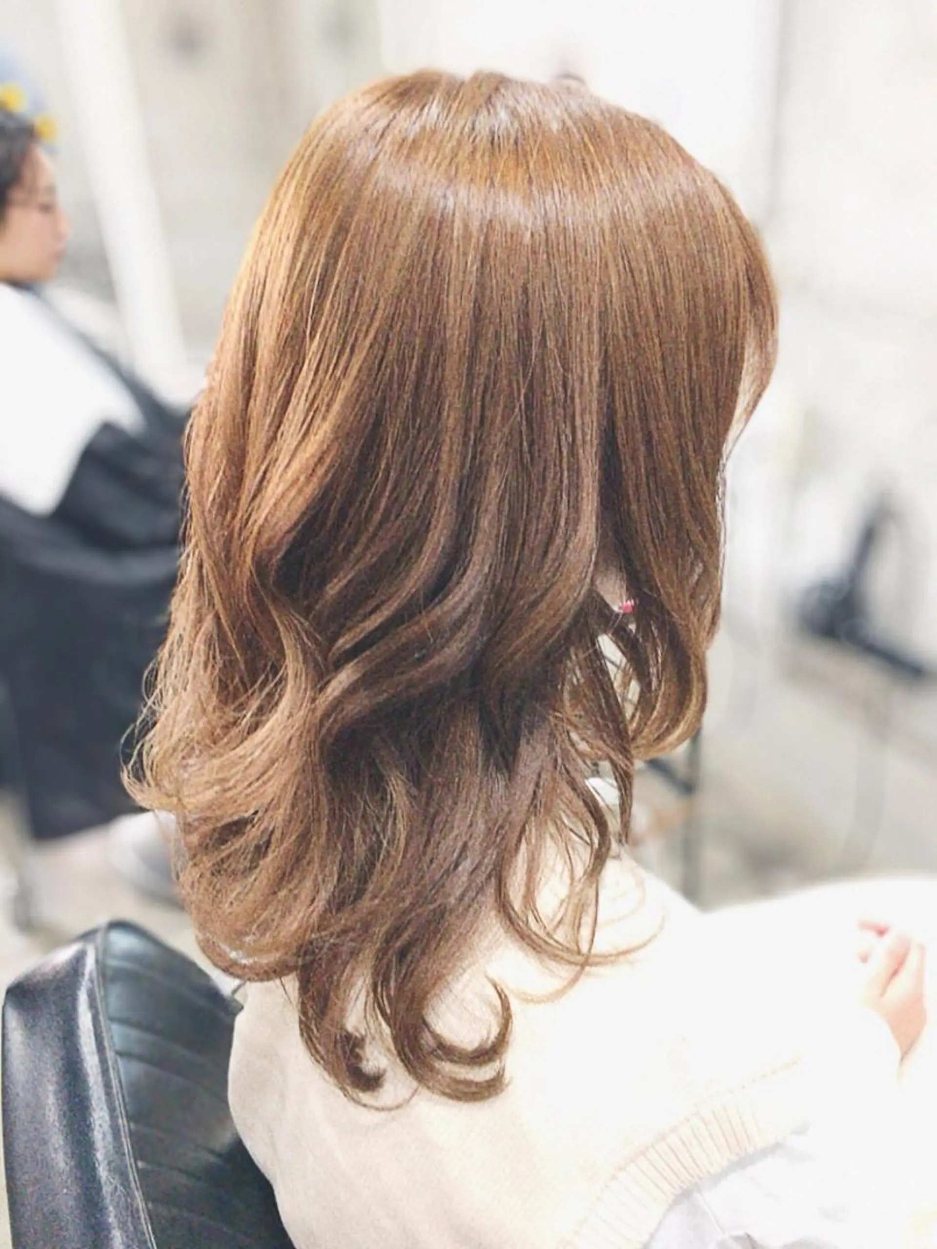 セミロング カラー ベージュカラー シルバー シルバーベージュ ウルフカット hair deep /田口貴也のヘアスタイル