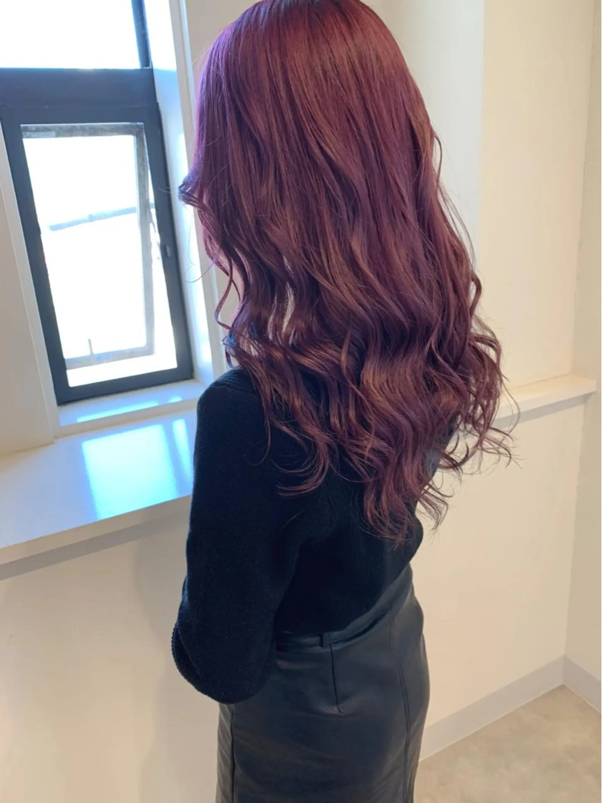 セミロング カラー 清水 亮太／赤み消しカラーのヘアスタイル