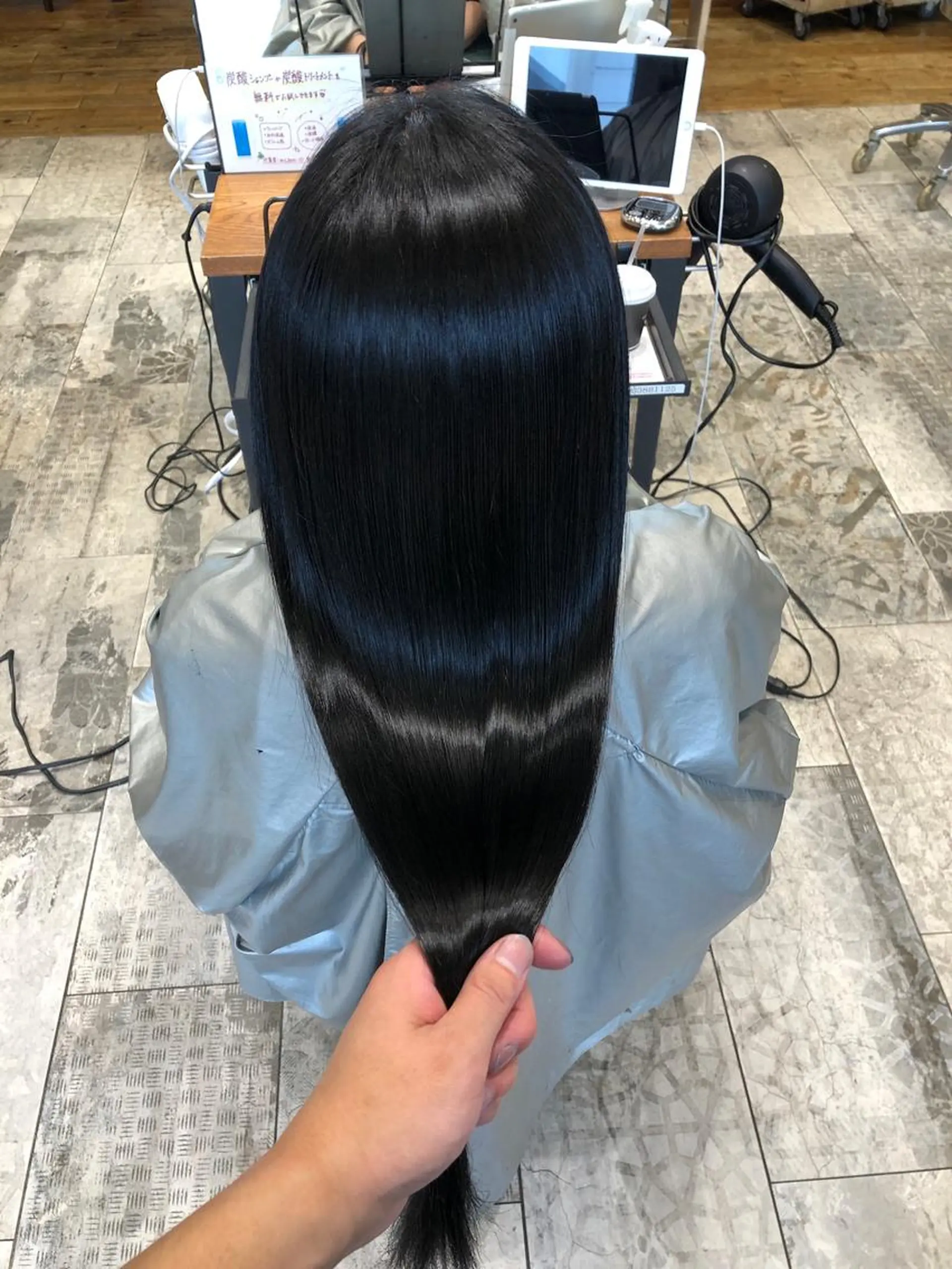 ロング カラー パーマ バレイヤージュ ブリーチ ケアブリーチ ダブルカラー ハイライトカラー カット ヘアカラー 縮毛矯正 トリートメント 新宿✨顔周りカット 韓国ヘア/坂本亜裟海のヘアスタイル