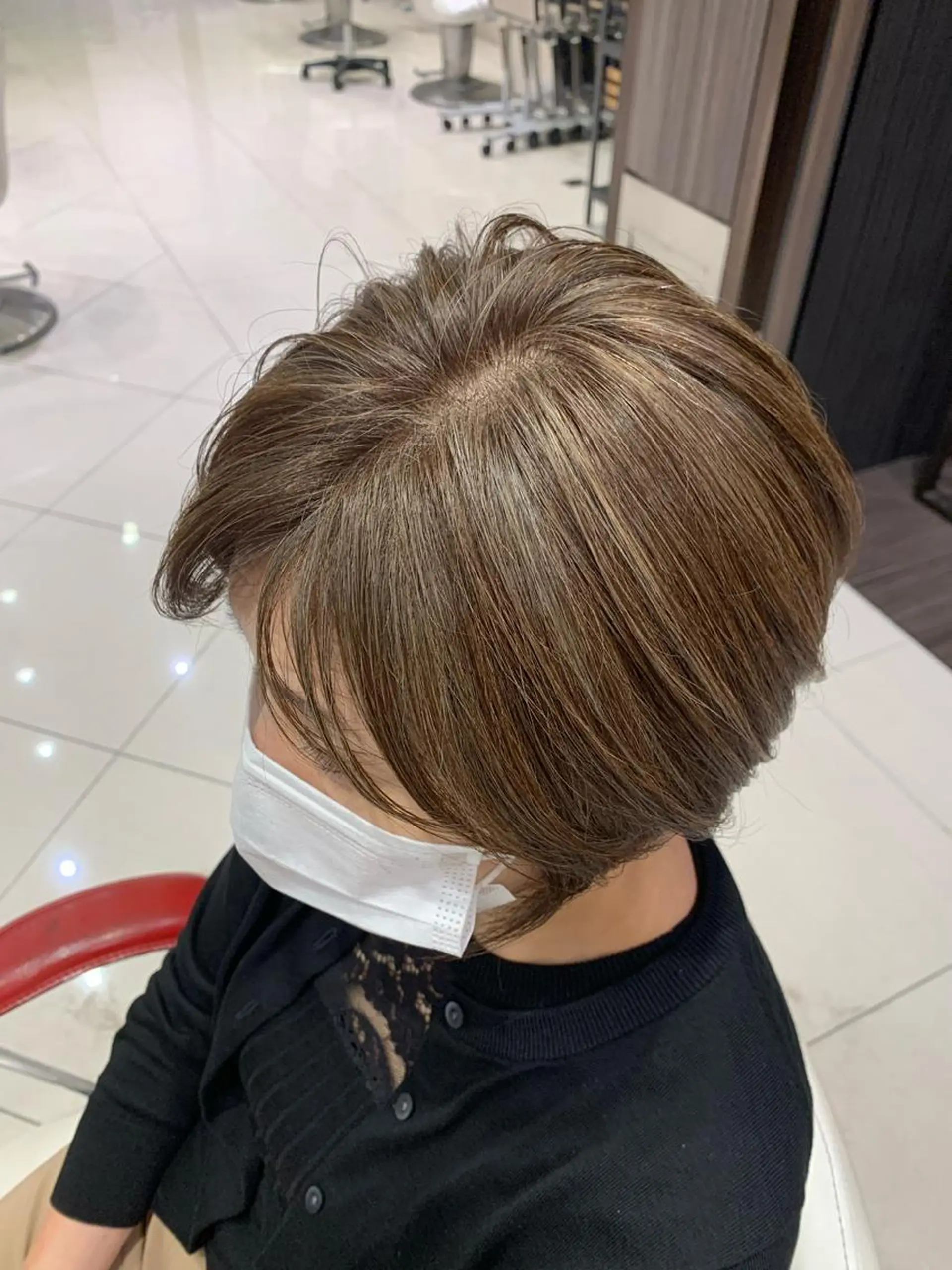 ショート カラー ハイライトカラー ハイライト ヘアカラー 古畑 佑悟のヘアスタイル